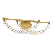Minka-Lavery Pearl 36 in. Vanity Light, Legacy Brass with Clear Glass