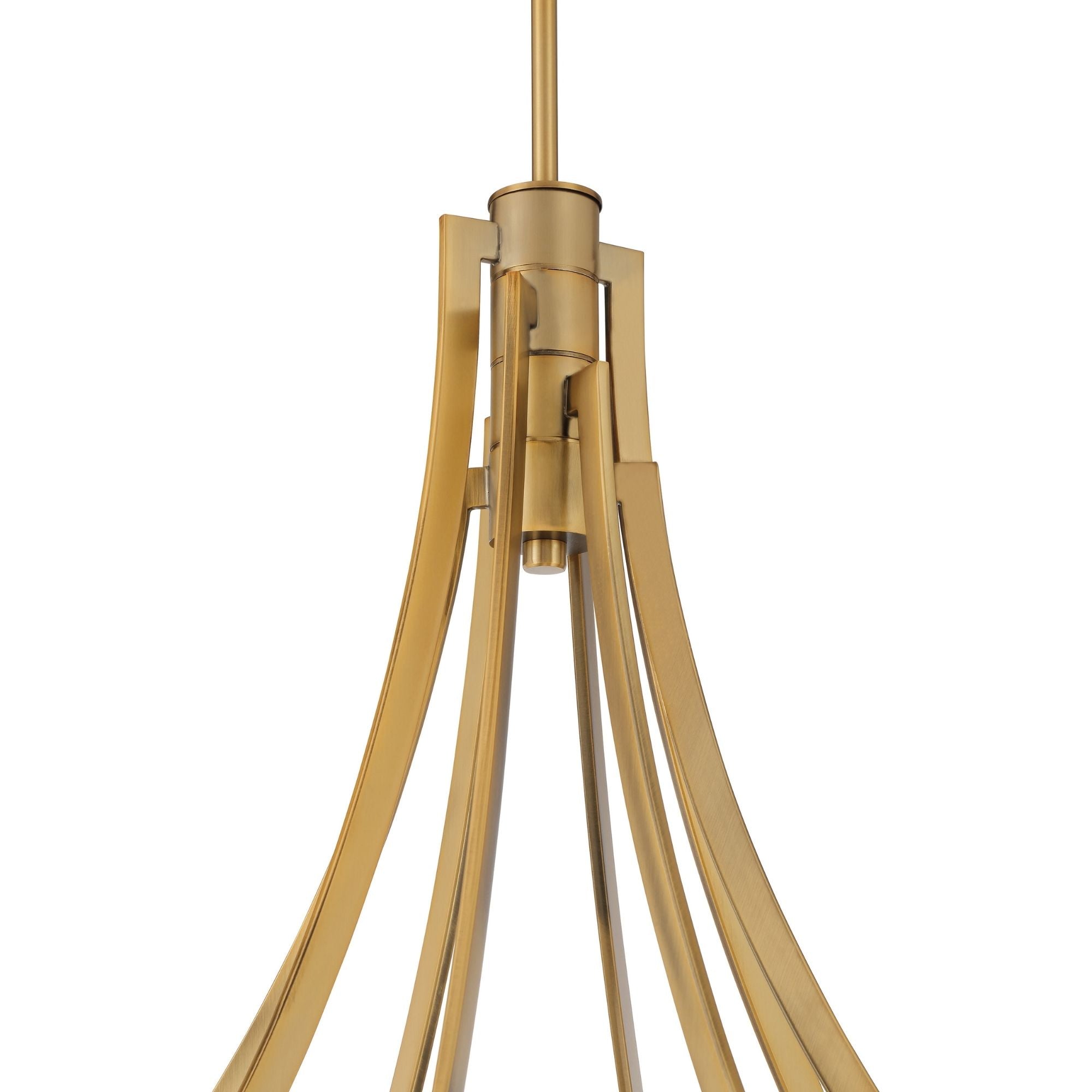Minka-Lavery Pearl 49.25" LED Chandelier, Legacy Brass with Clear Glass