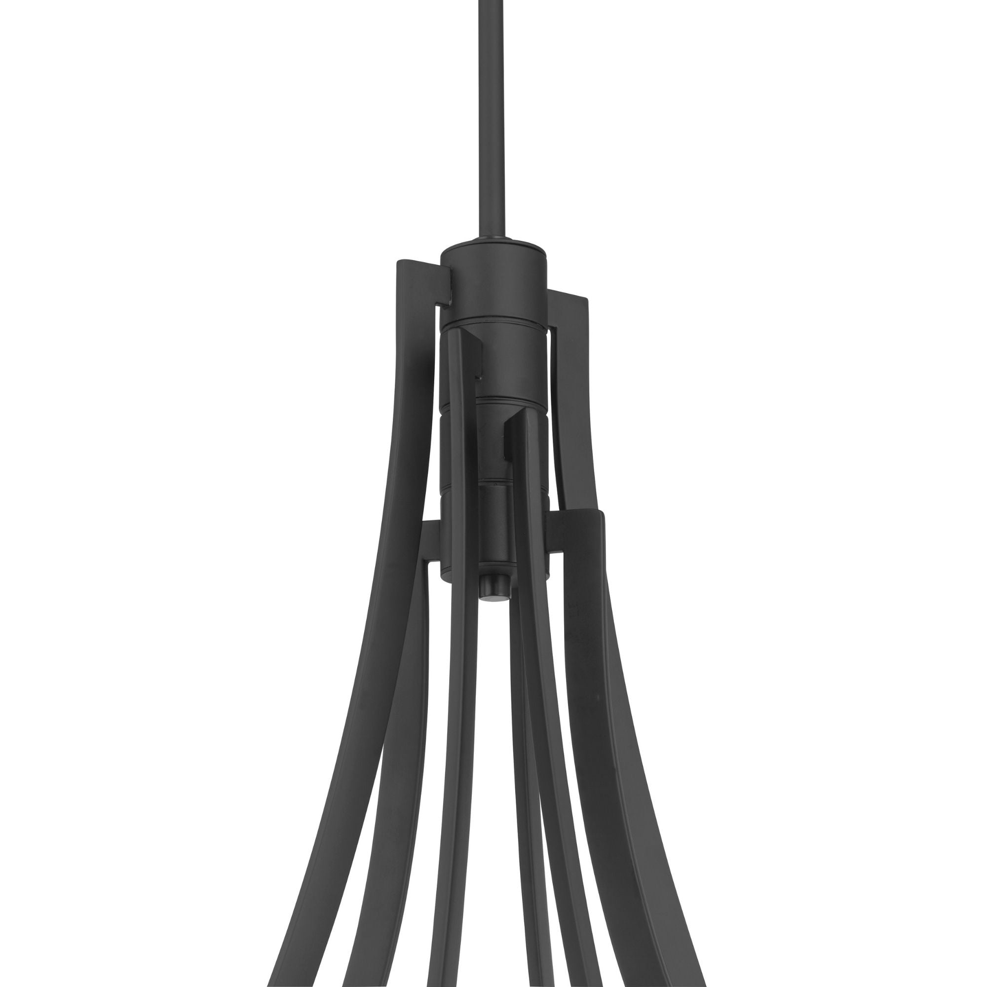 Minka-Lavery Pearl 49.25 in. LED Chandelier, Dark Matte Black with Clear Glass
