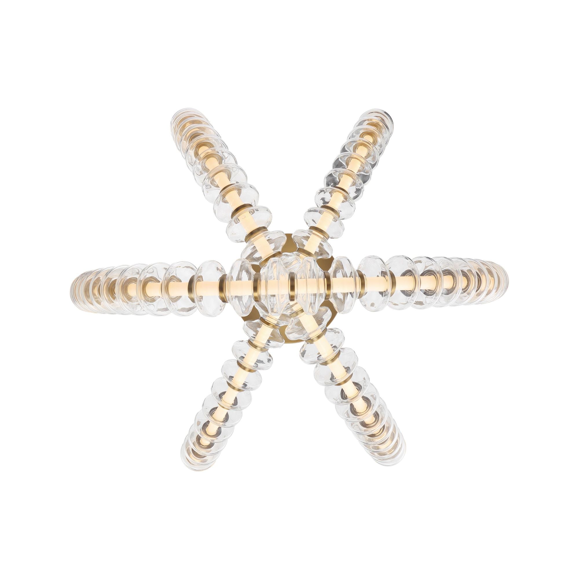Pearl 28" LED Flush Mount, Legacy Brass Finish