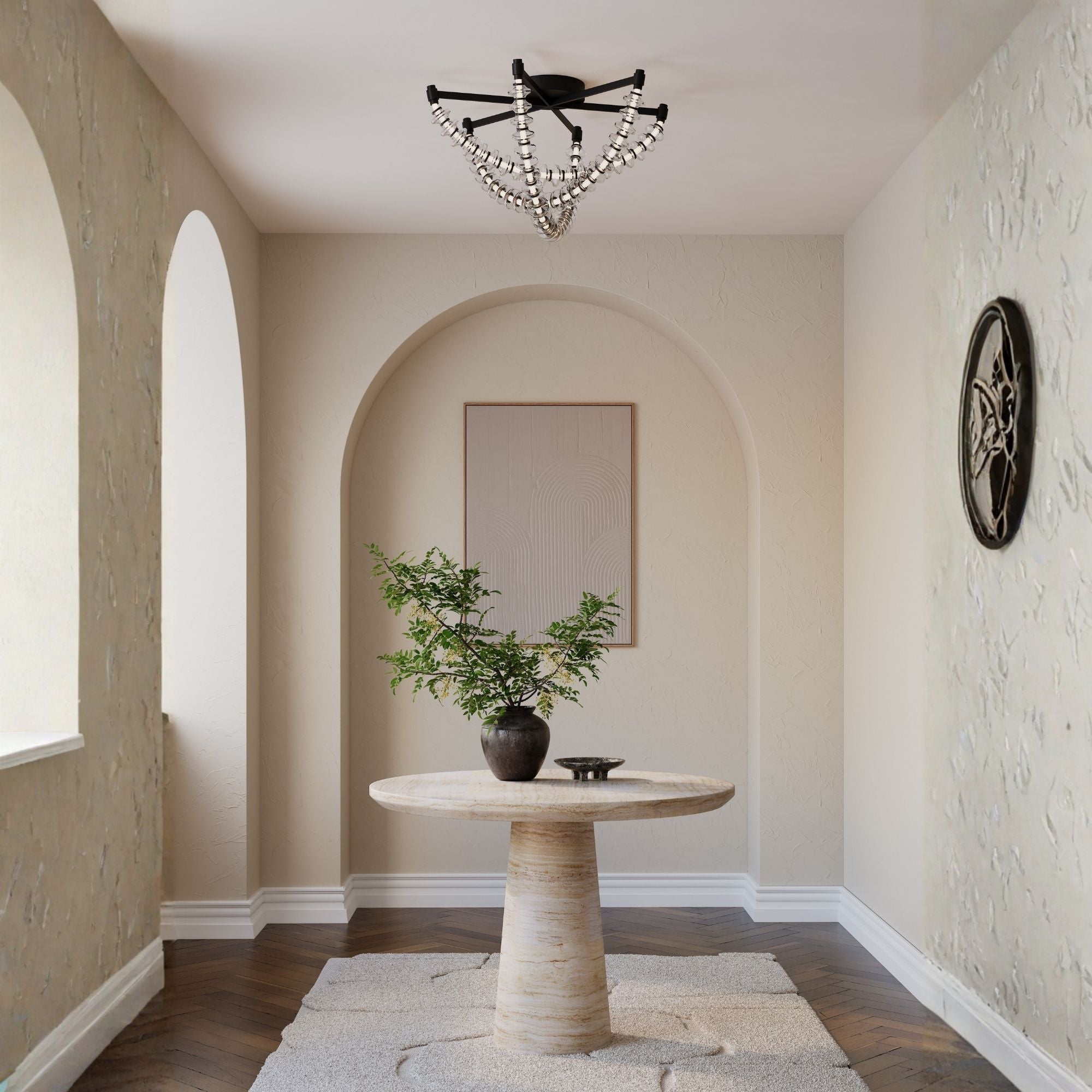 Minka-Lavery Pearl 28 in. LED Flush Mount