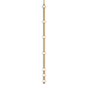 Minka-Lavery Pearl 44 in. LED Mini Pendant, Legacy Brass with Clear Glass