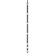 Minka-Lavery Pearl 44 in. LED Mini Pendant, Dark Matte Black with Clear Glass