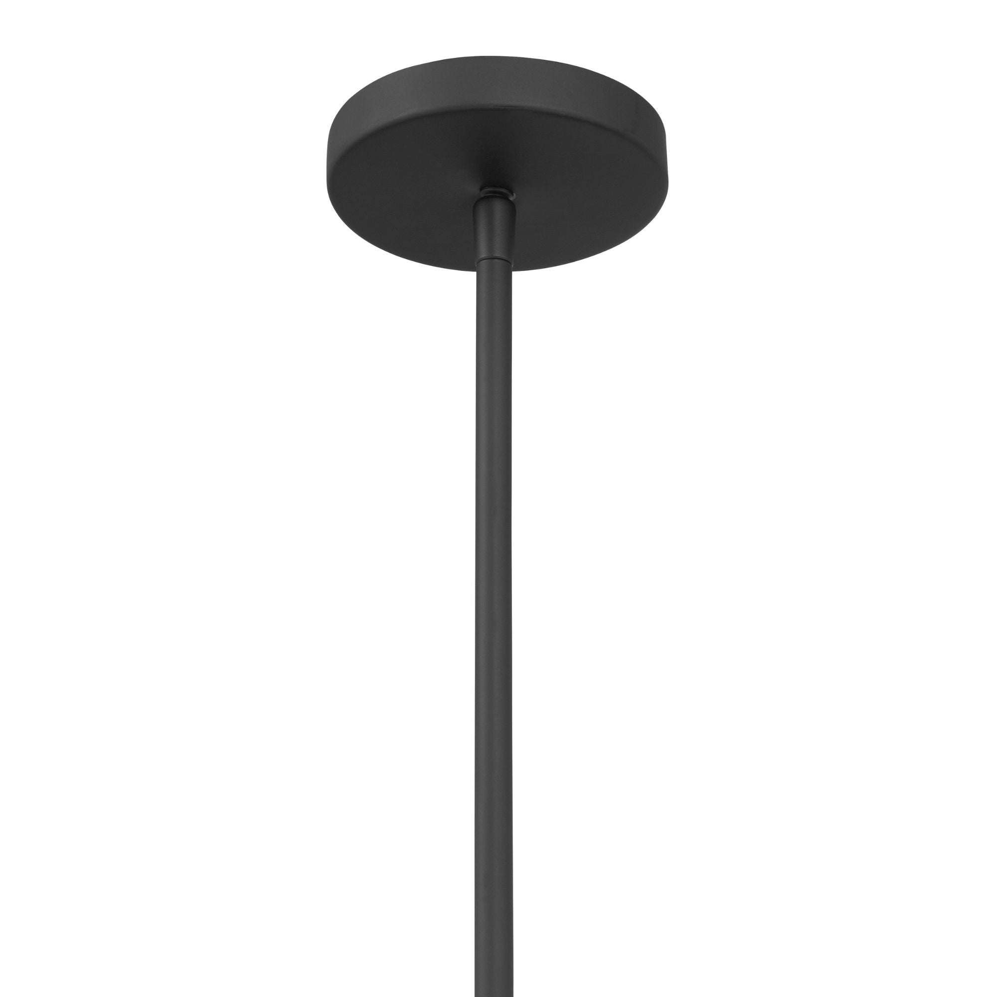 Minka-Lavery Ravik 15.5 in. Semi-Flush Mount Light, Dark Matte Black with Clear and Grey Glass Drum