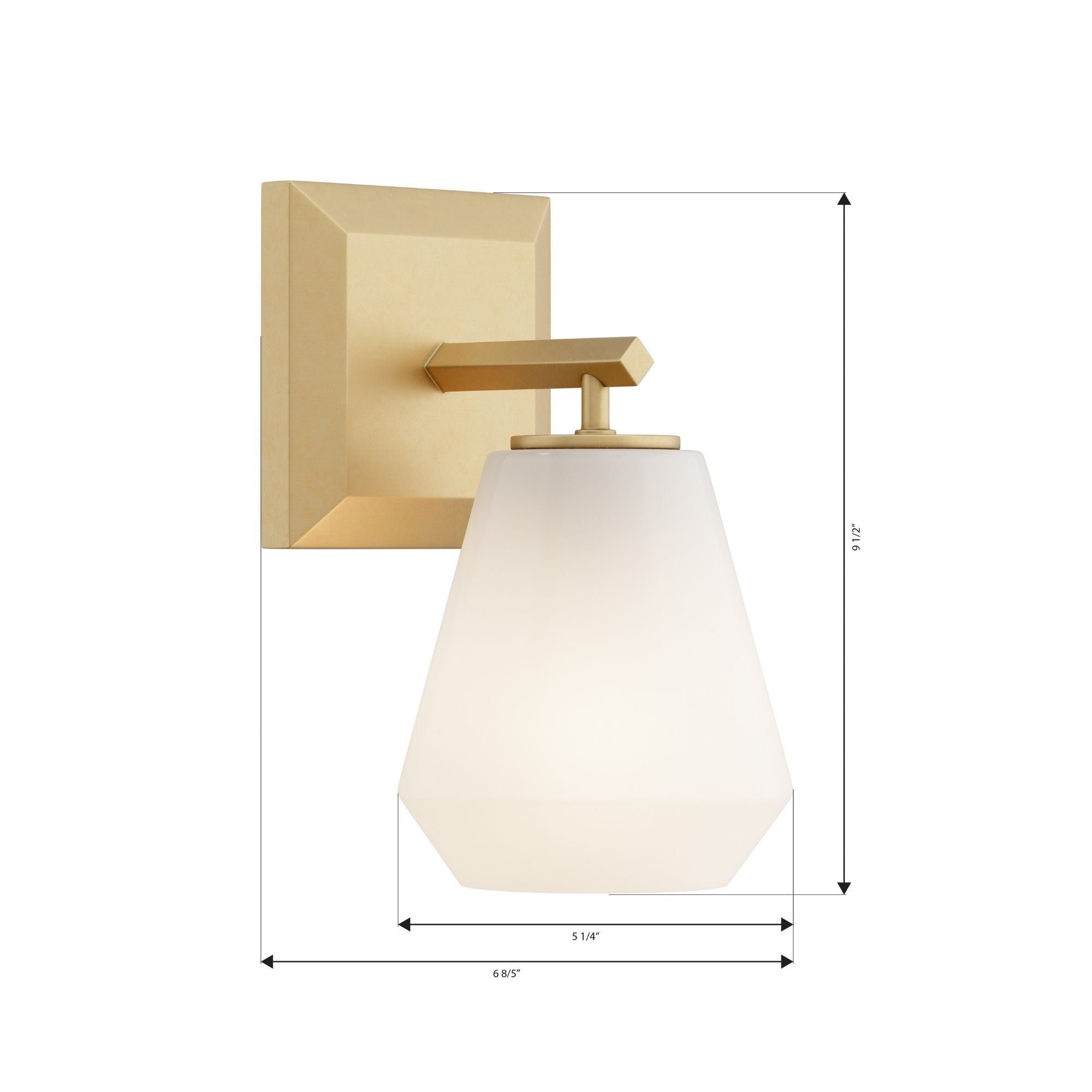 Minka-Lavery Siena 9.5 in. Bathroom Vanity Light, Legacy Brass with Alabaster Glass