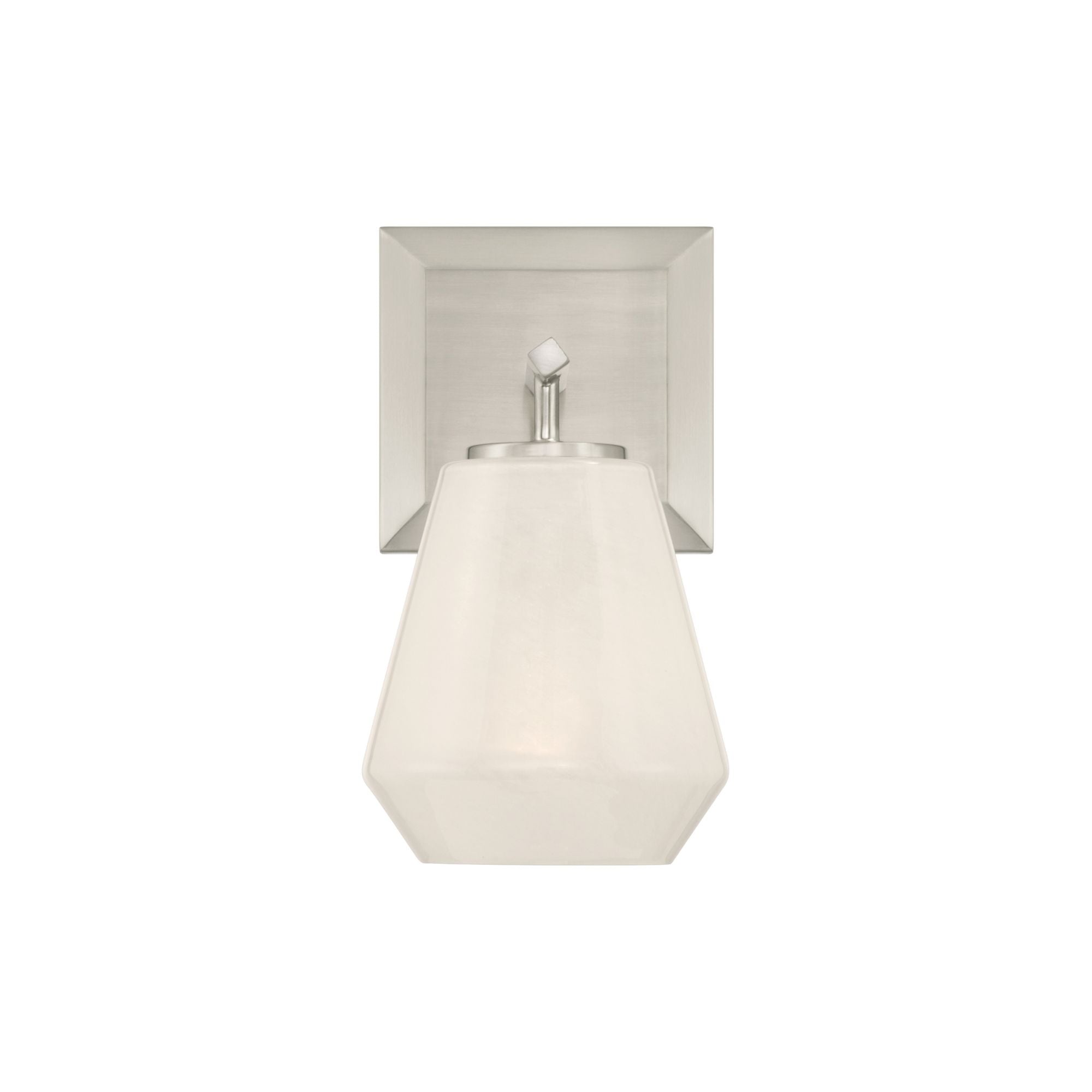 Minka-Lavery Siena 9.5 in. Bathroom Vanity Light, Brushed Nickel with Alabaster Glass