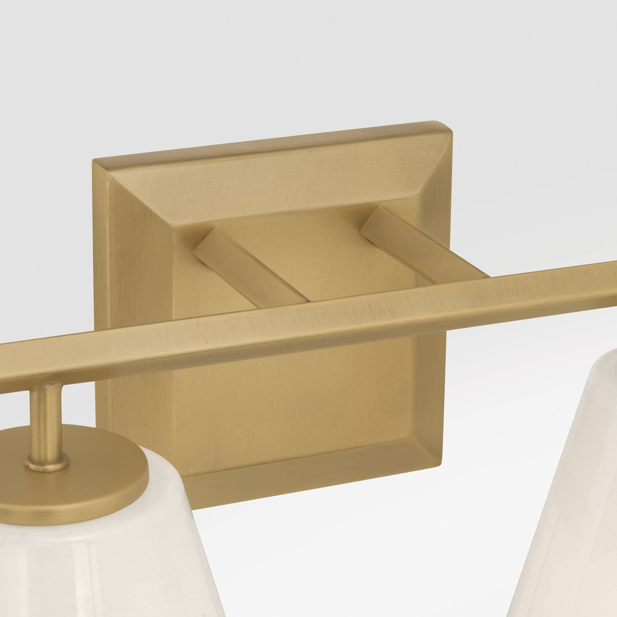 Minka-Lavery Siena 14.25 in. 2-Light Vanity, Legacy Brass with Alabaster Tapered Glass