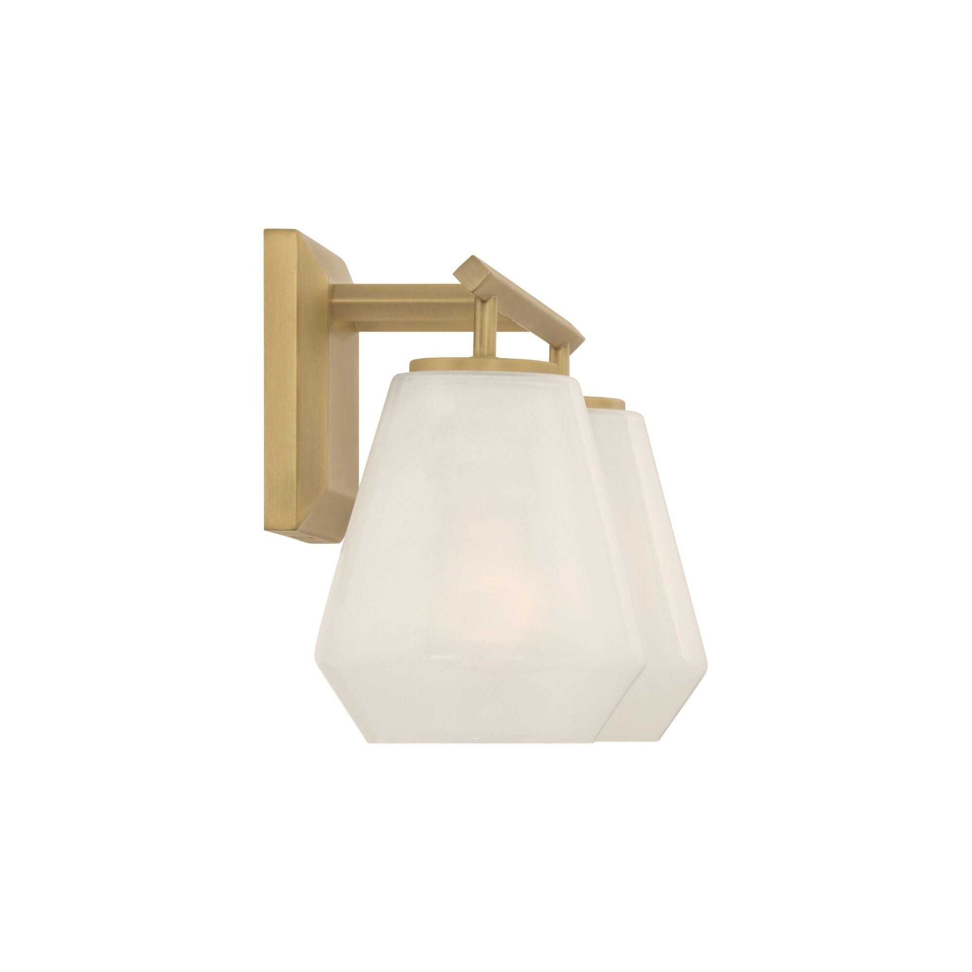 Minka-Lavery Siena 14.25 in. 2-Light Vanity, Legacy Brass with Alabaster Tapered Glass