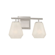 Minka-Lavery Siena 14.25 in. 2-Light Vanity, Brushed Nickel with Alabaster Glass