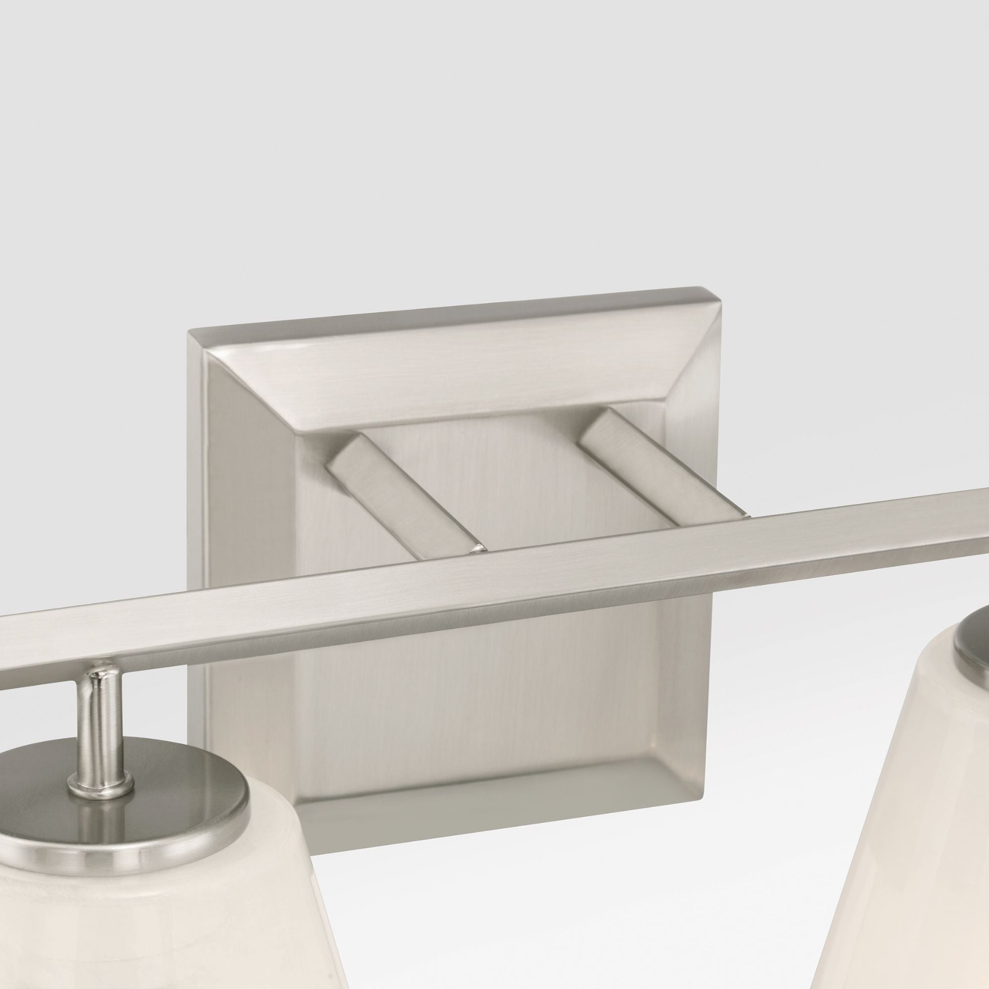 Minka-Lavery Siena 14.25 in. 2-Light Vanity, Brushed Nickel with Alabaster Glass