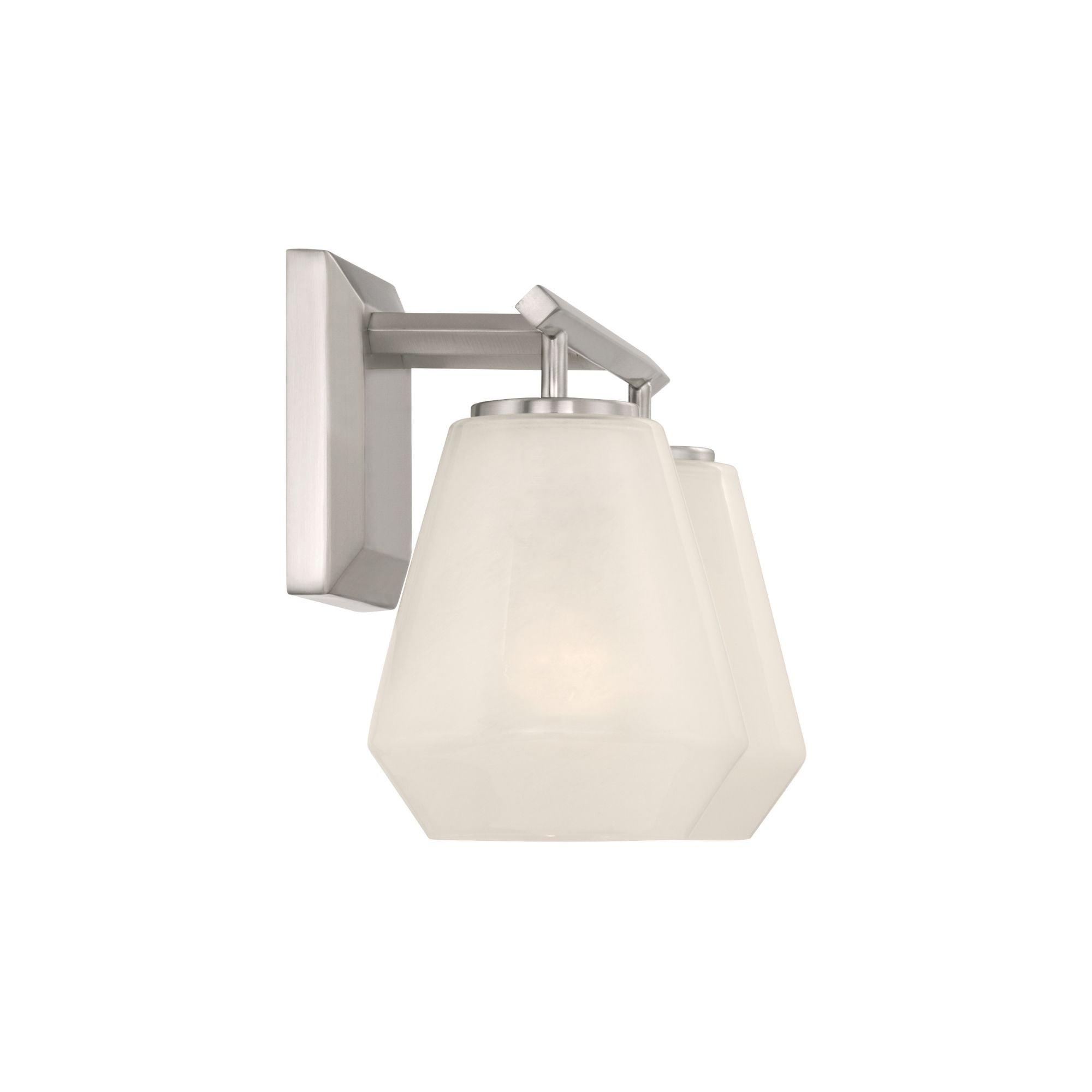 Minka-Lavery Siena 14.25 in. 2-Light Vanity, Brushed Nickel with Alabaster Glass