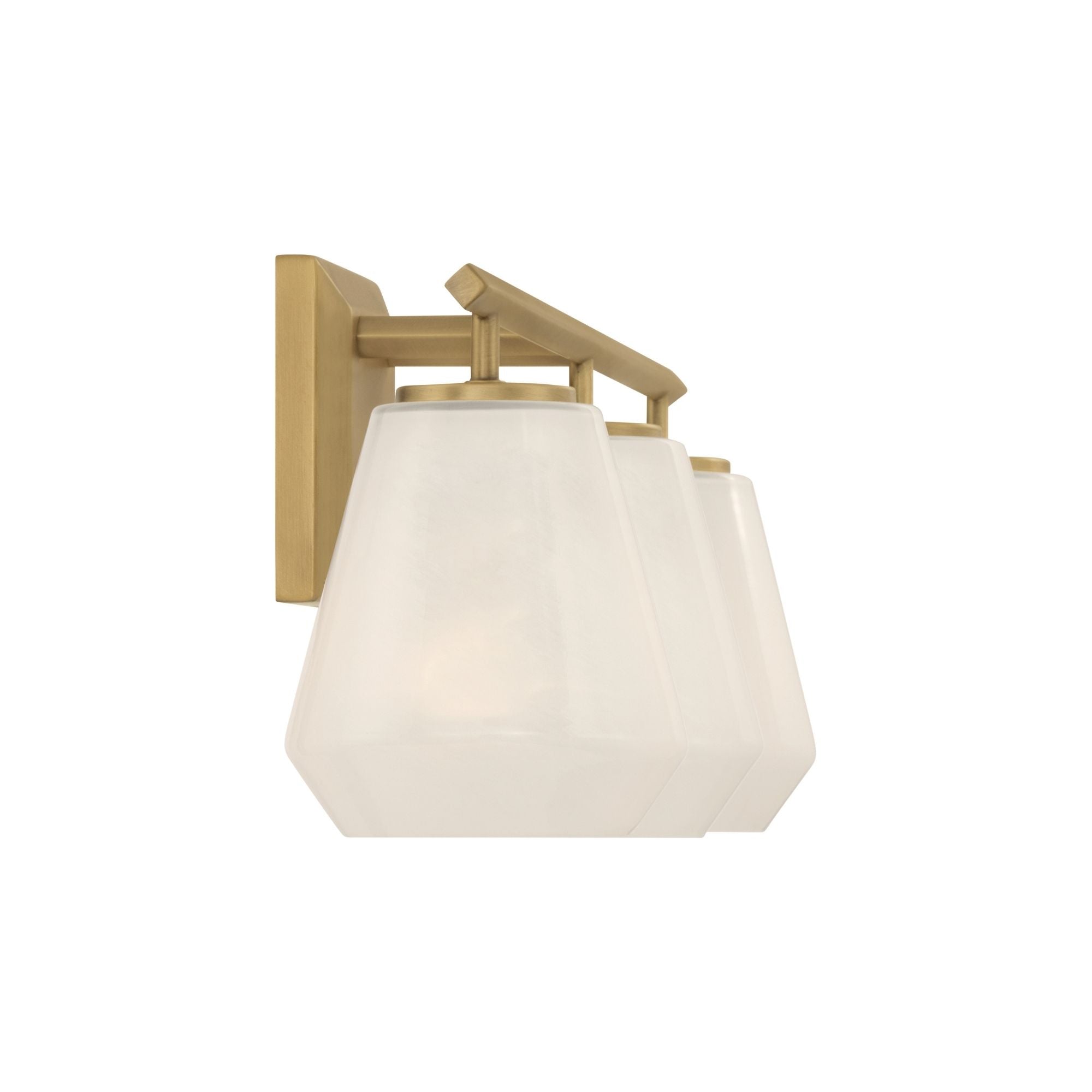 Minka-Lavery Siena 22.75 in. 3-Light Vanity, Legacy Brass with Alabaster Tapered Glass