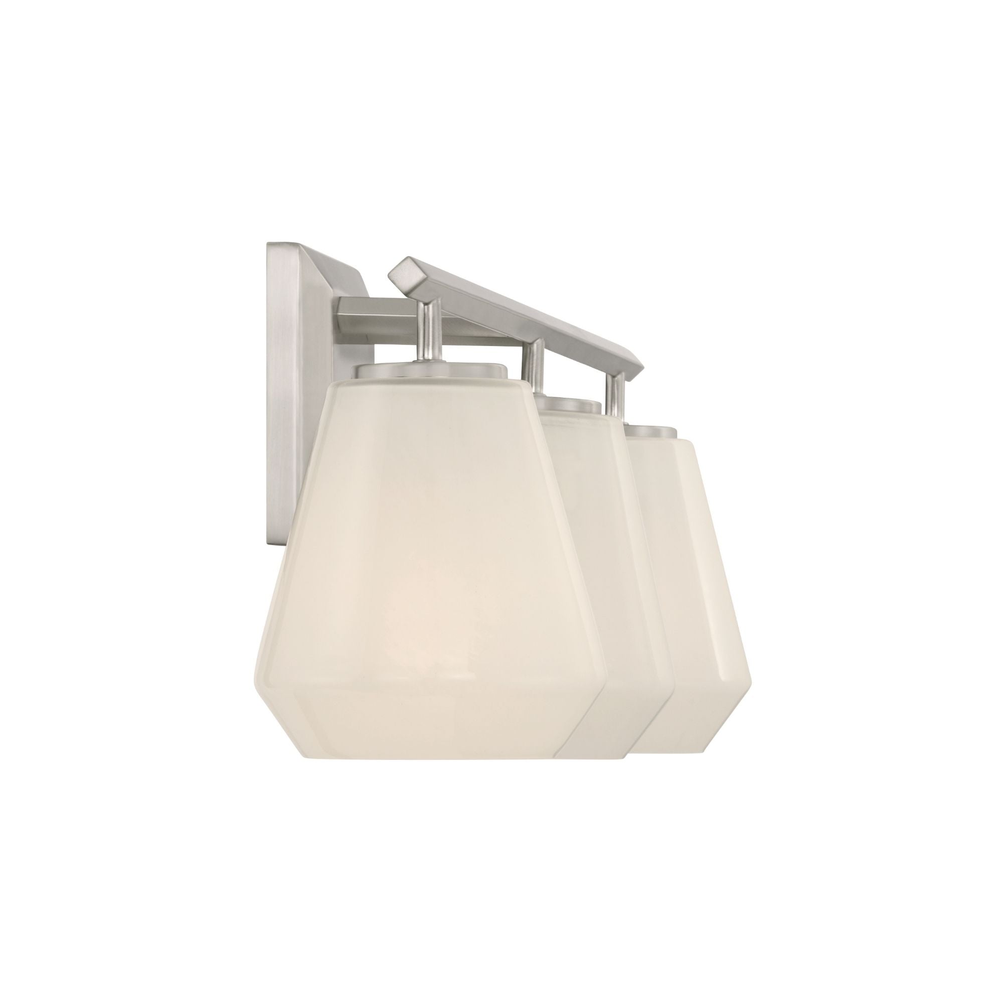 Minka-Lavery Siena 22.75 in. 3-Light Vanity, Brushed Nickel with Alabaster Glass