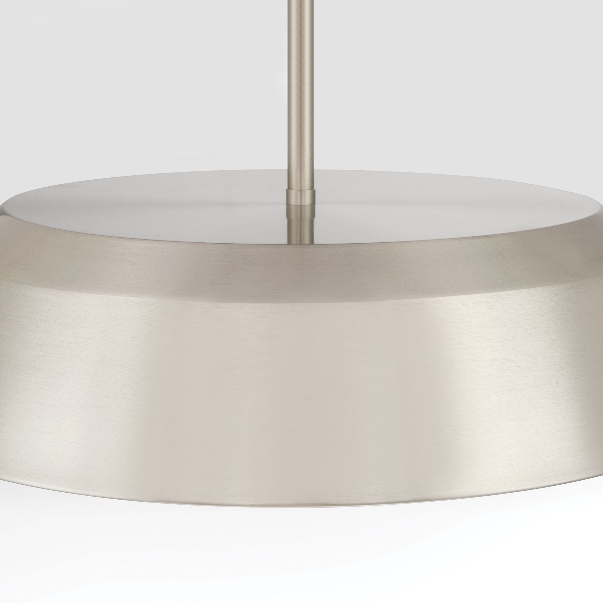 Minka-Lavery Trellwyn 15 in. 3-Light Semi-Flush Mount, Brushed Nickel with Etched White Glass