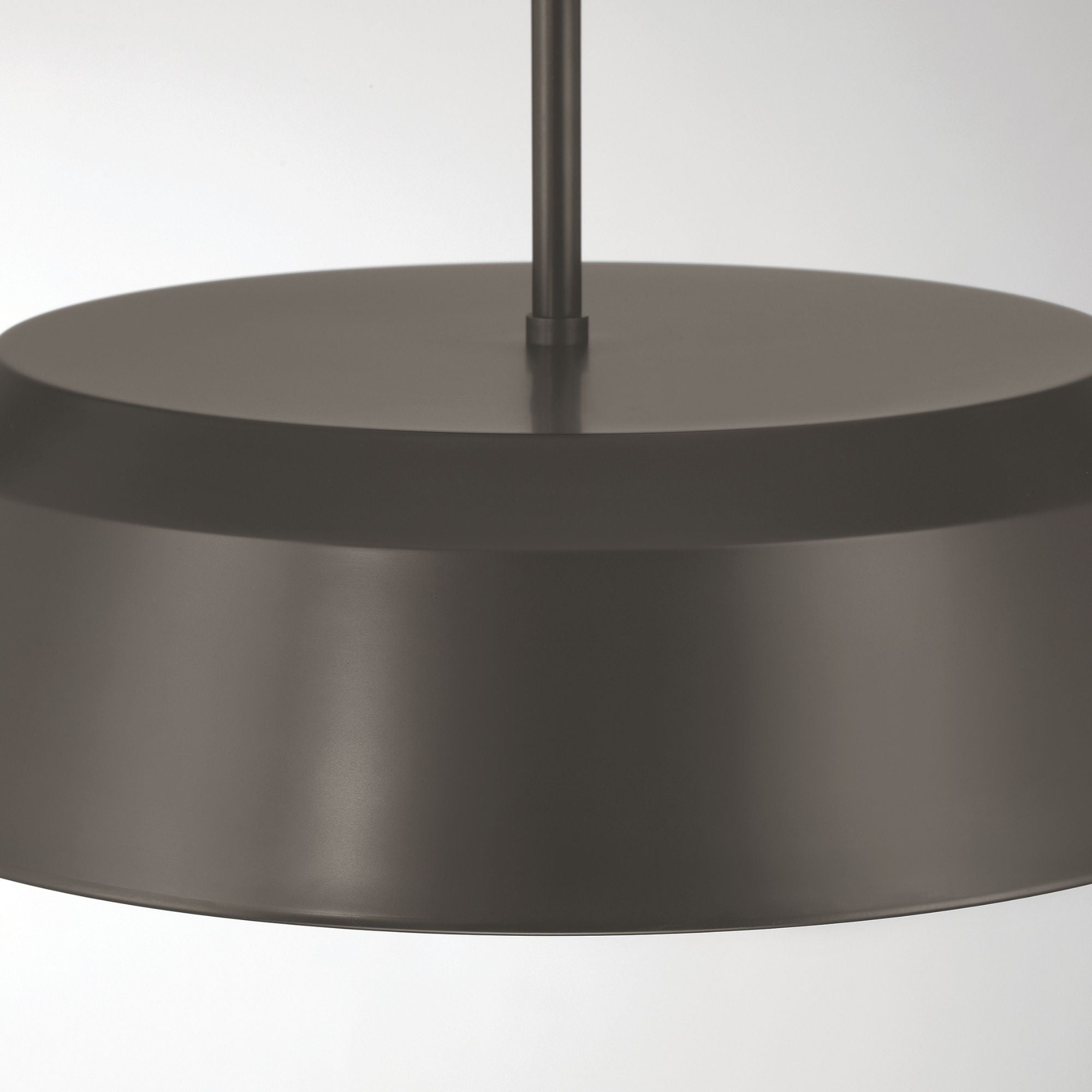 Minka-Lavery Trellwyn 15 in. 3-Light Semi-Flush Mount, Plated Dark Bronze with Etched White Glass