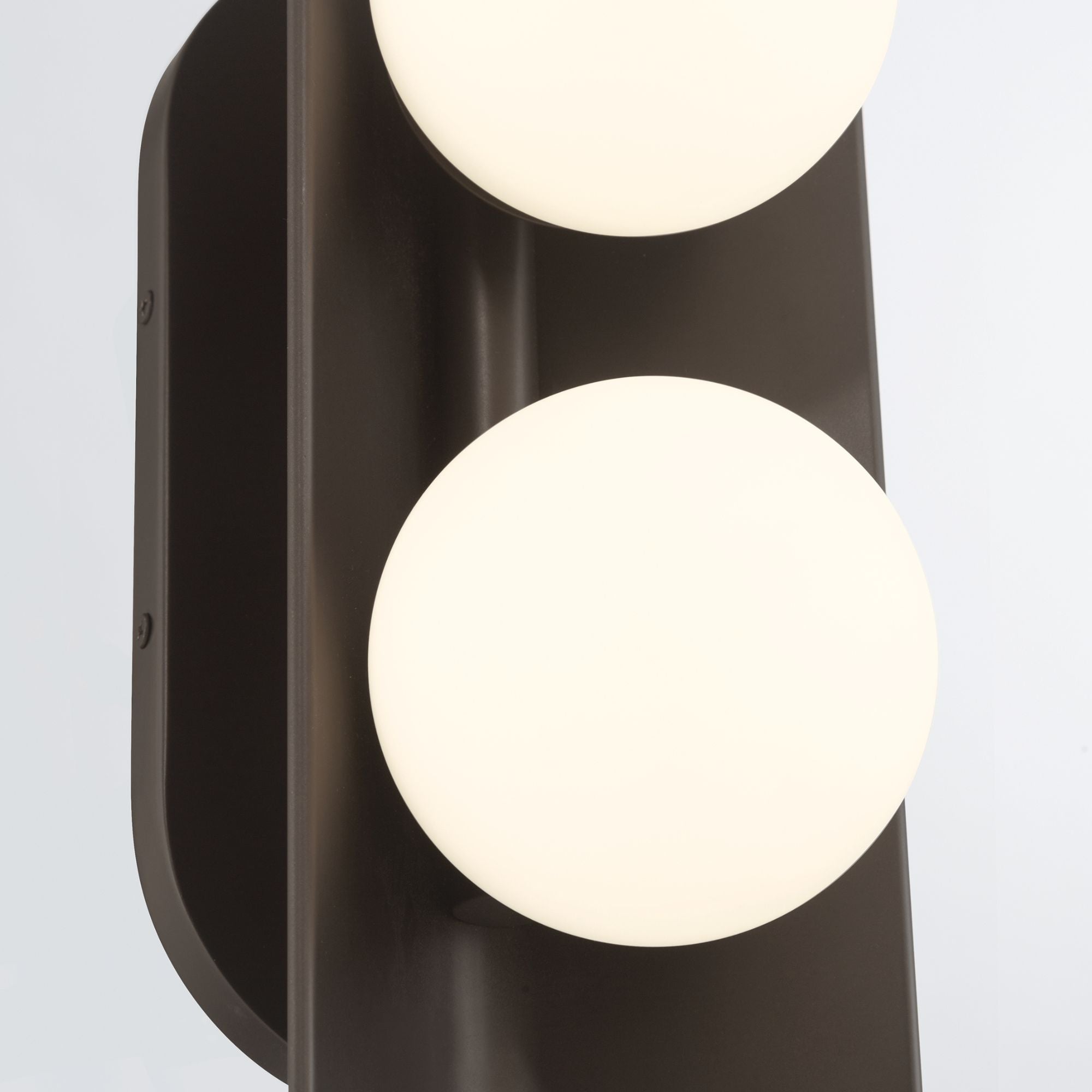 Minka-Lavery Vestra 25.25 in. Wall Sconce, Dark Bronze with Etched Opal Glass