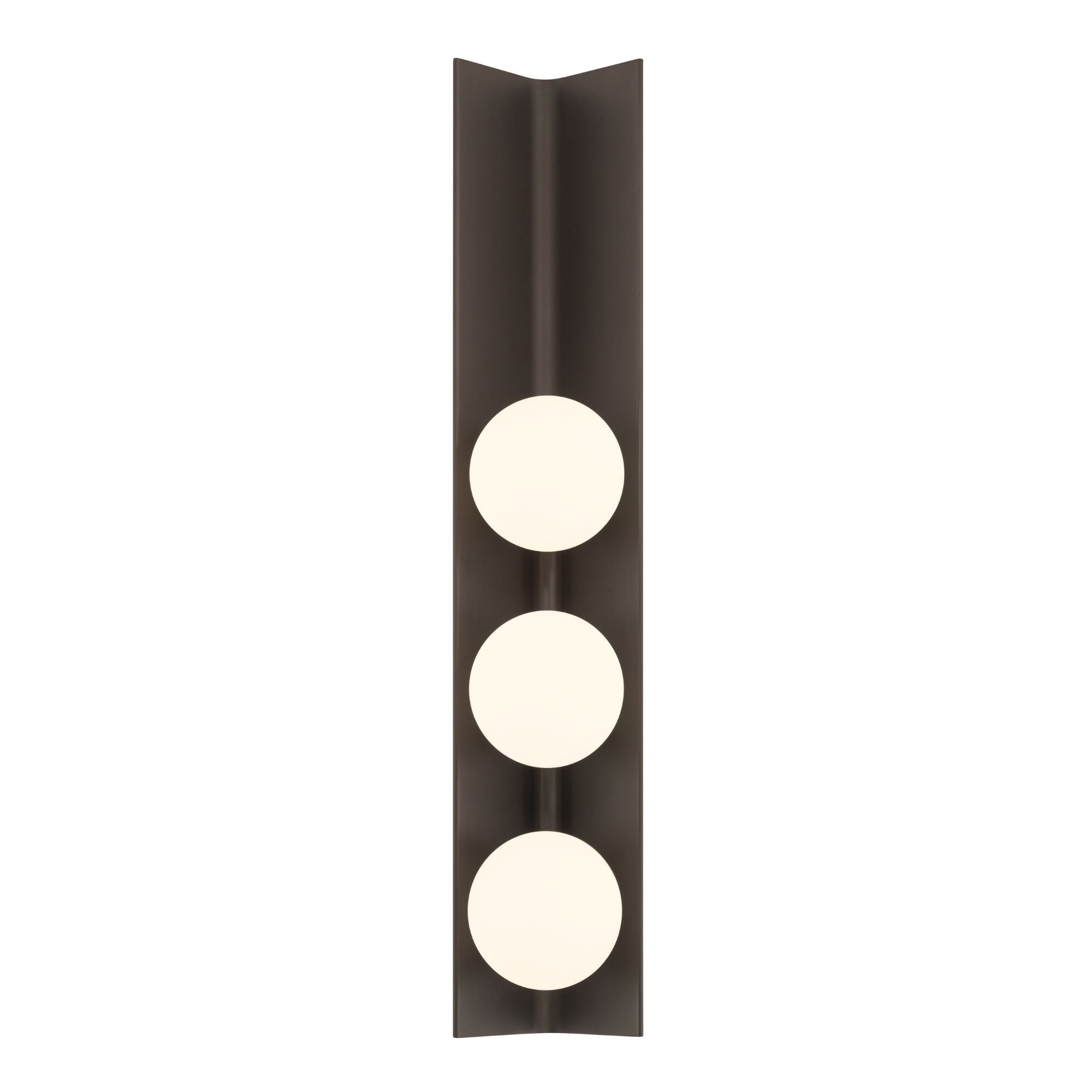 Minka-Lavery Vestra 25.25 in. Wall Sconce, Dark Bronze with Etched Opal Glass
