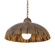 Minka-Lavery Zinnia Pendant Light, Antique Brass with Metal Shade