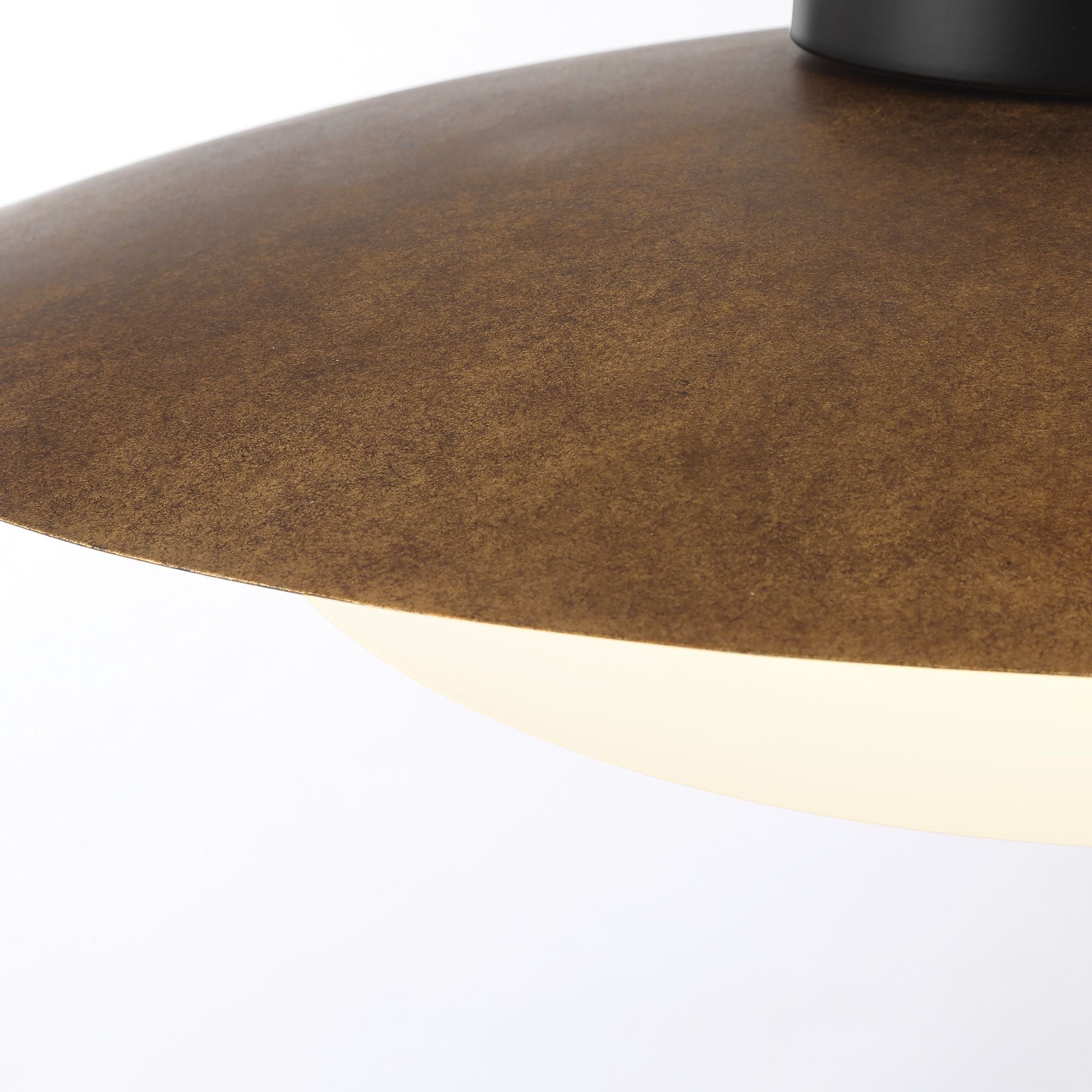 Zinola 24" LED Flush Mount, Sand Coal & Halcyon Gold Finish