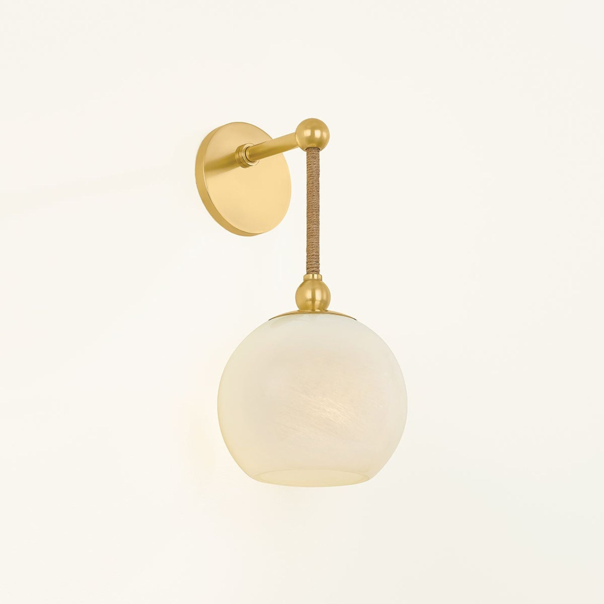 Abbie 15" Wall Sconce, Aged Brass Finish