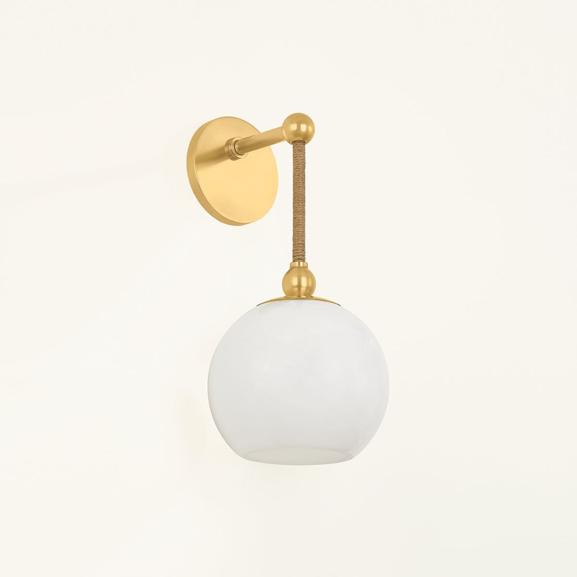 Abbie 15" Wall Sconce, Aged Brass Finish