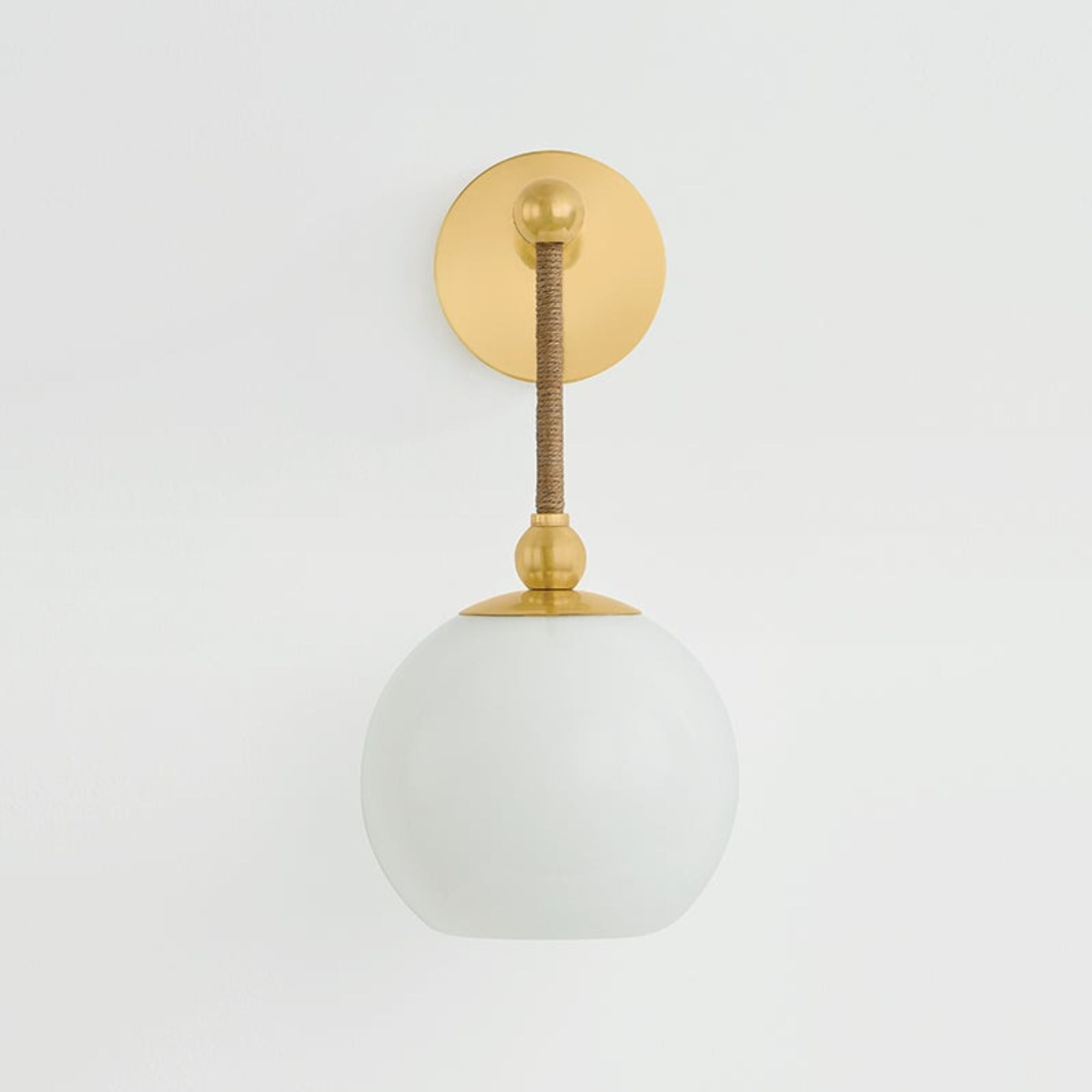 Abbie 15" Wall Sconce, Aged Brass Finish