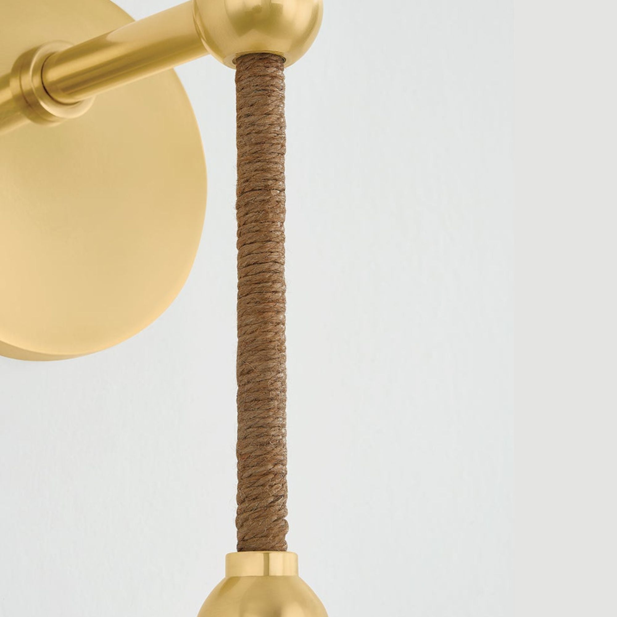 Abbie 15" Wall Sconce, Aged Brass Finish