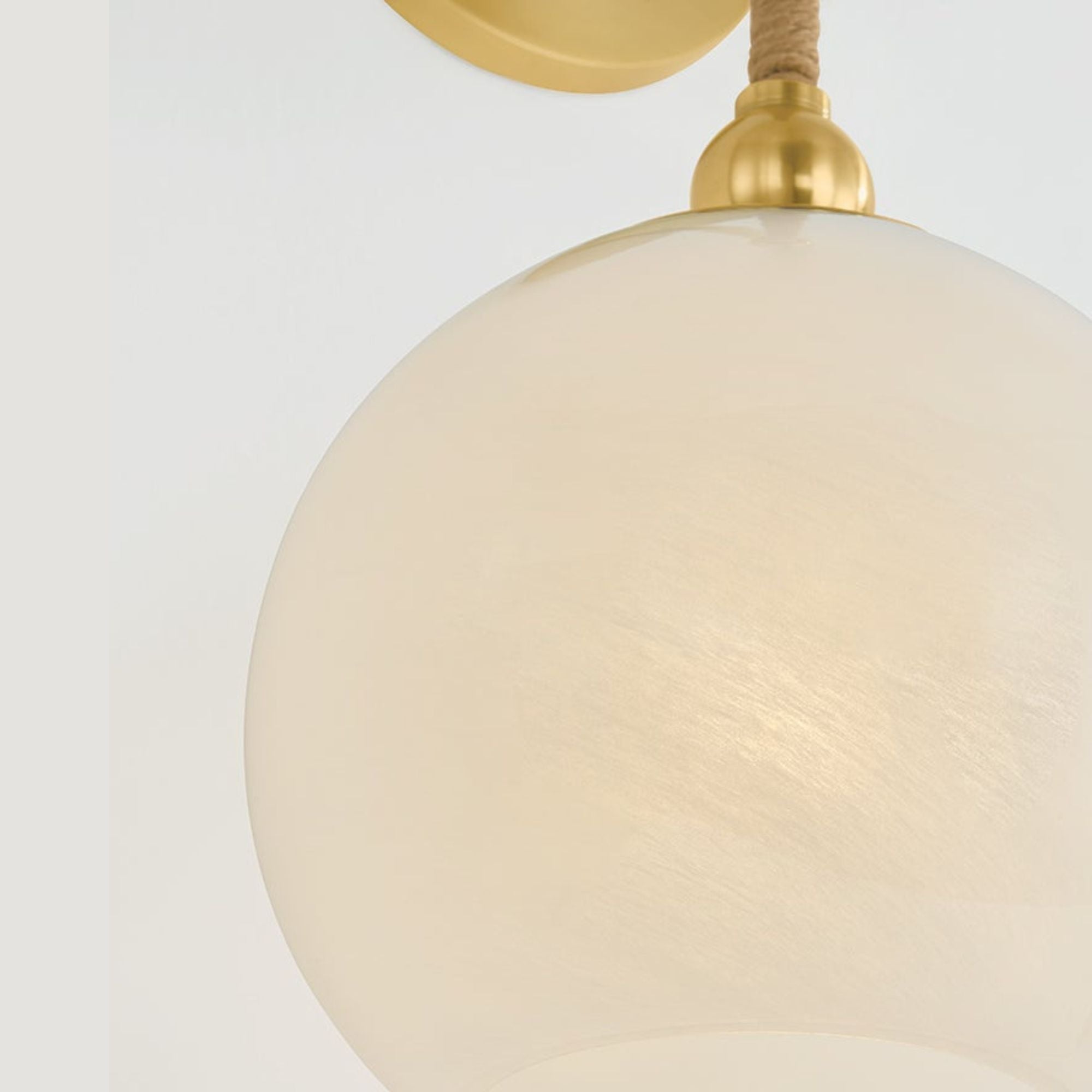 Abbie 15" Wall Sconce, Aged Brass Finish