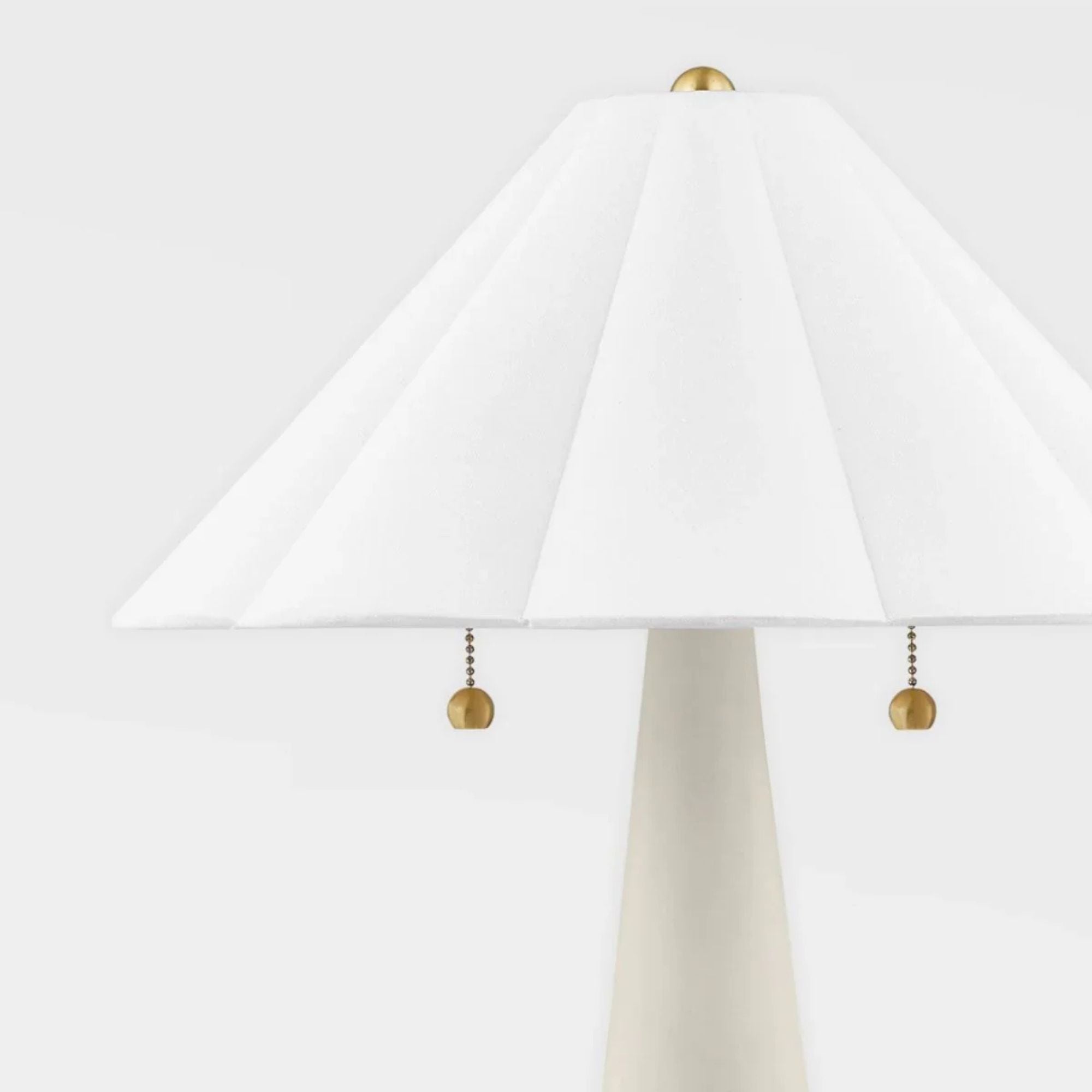Mitzi - Alana 2-Light Table Lamp Ceramic Antique Ivory with Aged Brass Accents | Bees Lighting