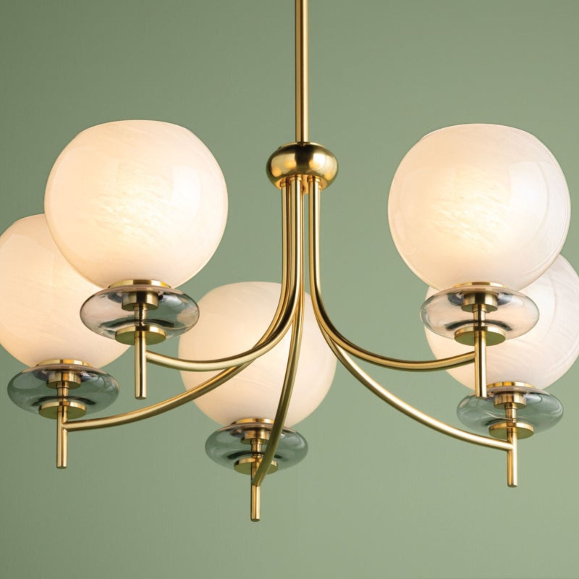 Alexia 30" 5-Light Chandelier, Aged Brass Finish