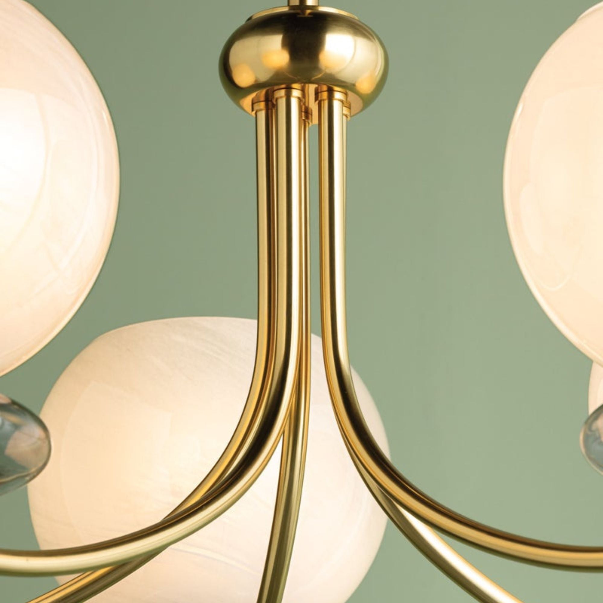 Alexia 30" 5-Light Chandelier, Aged Brass Finish