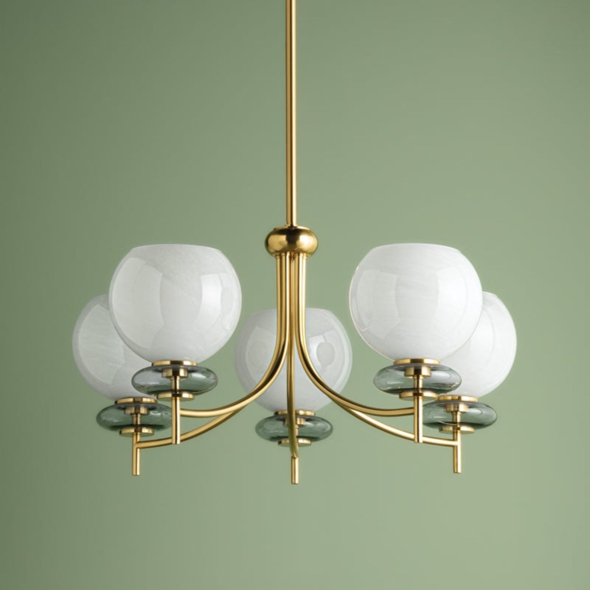 Alexia 30" 5-Light Chandelier, Aged Brass Finish