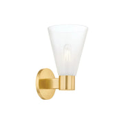 Alma 10" Wall Sconce, Aged Brass Finish