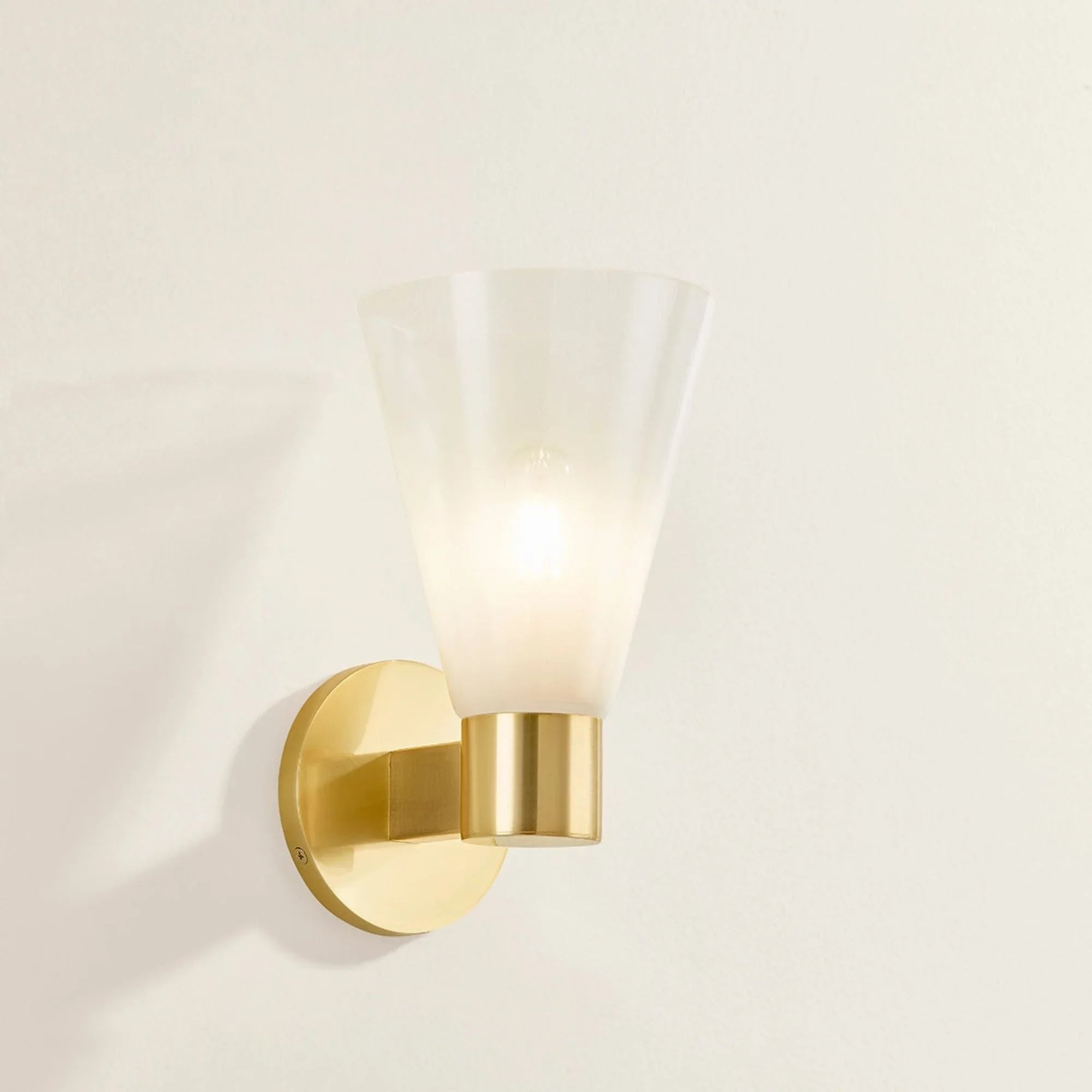 Alma 10" Wall Sconce, Aged Brass Finish
