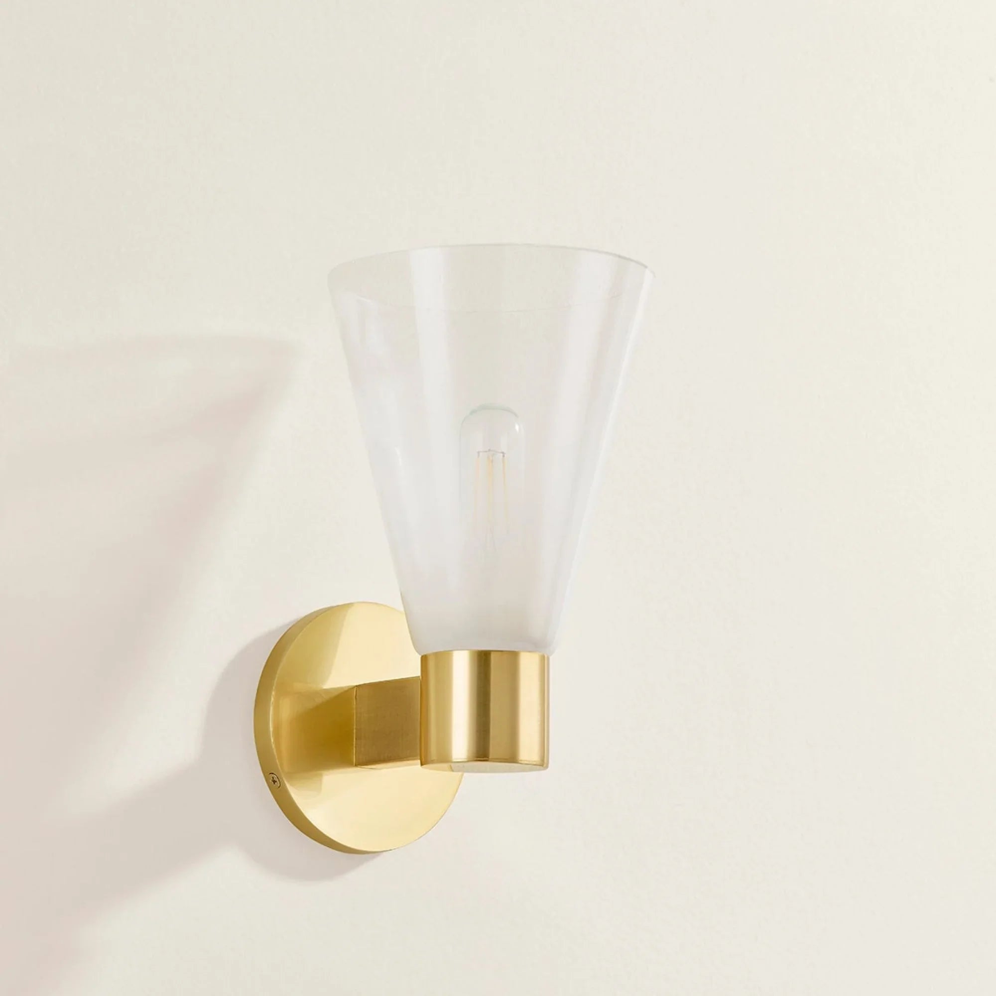 Alma 10" Wall Sconce, Aged Brass Finish