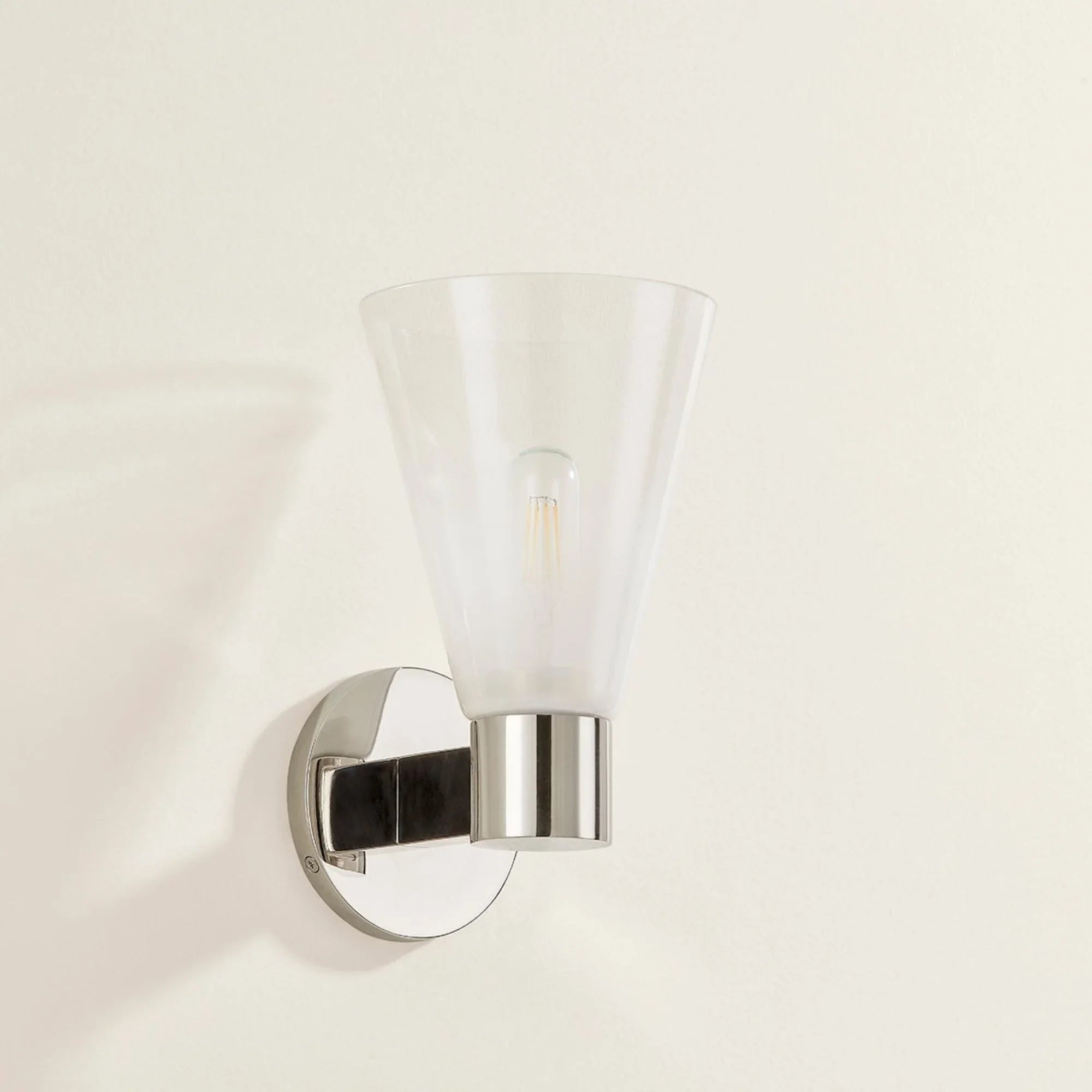 Alma 10" Wall Sconce, Polished Nickel Finish