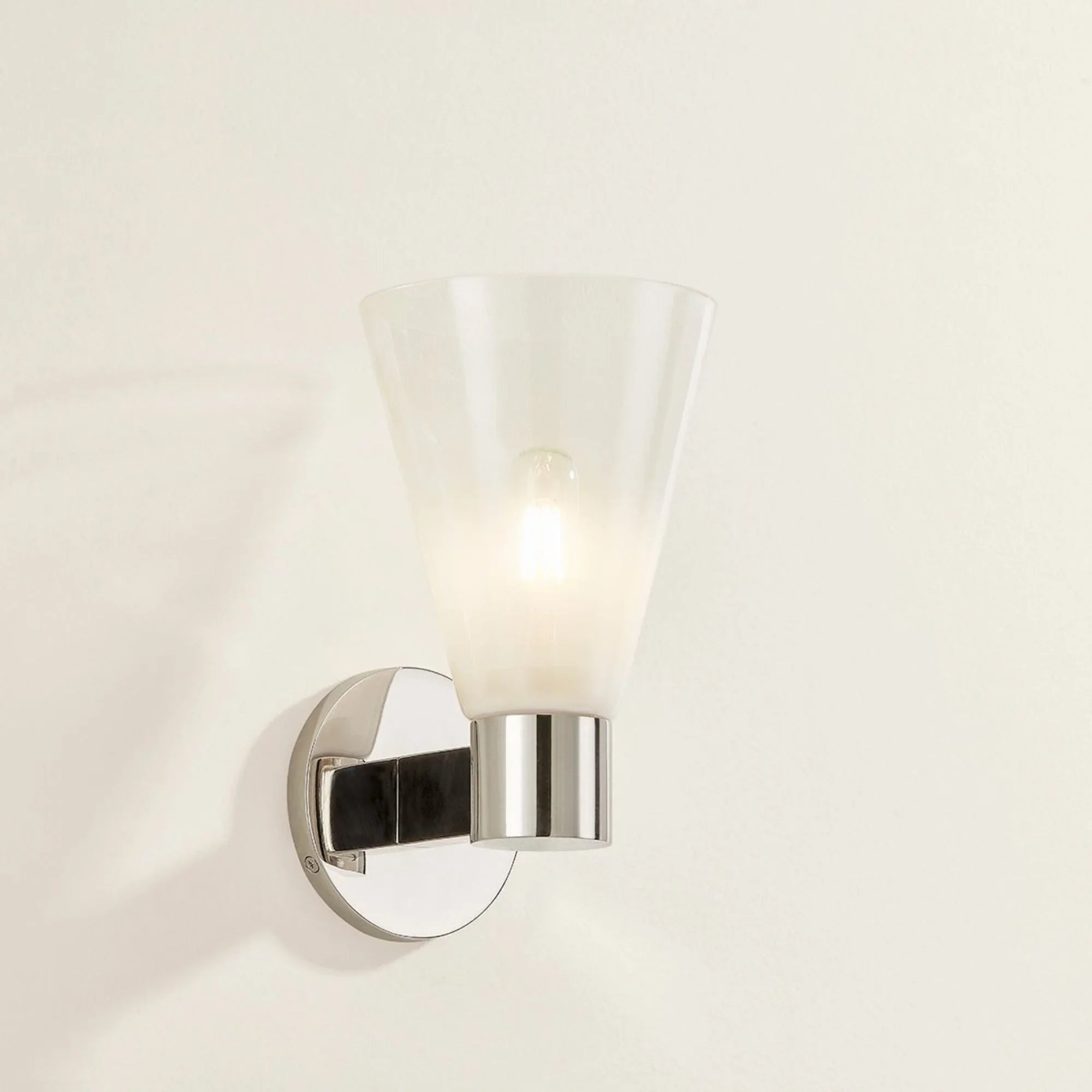Alma 10" Wall Sconce, Polished Nickel Finish