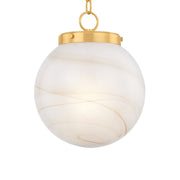 Ambra 15" Pendant, Aged Brass Finish