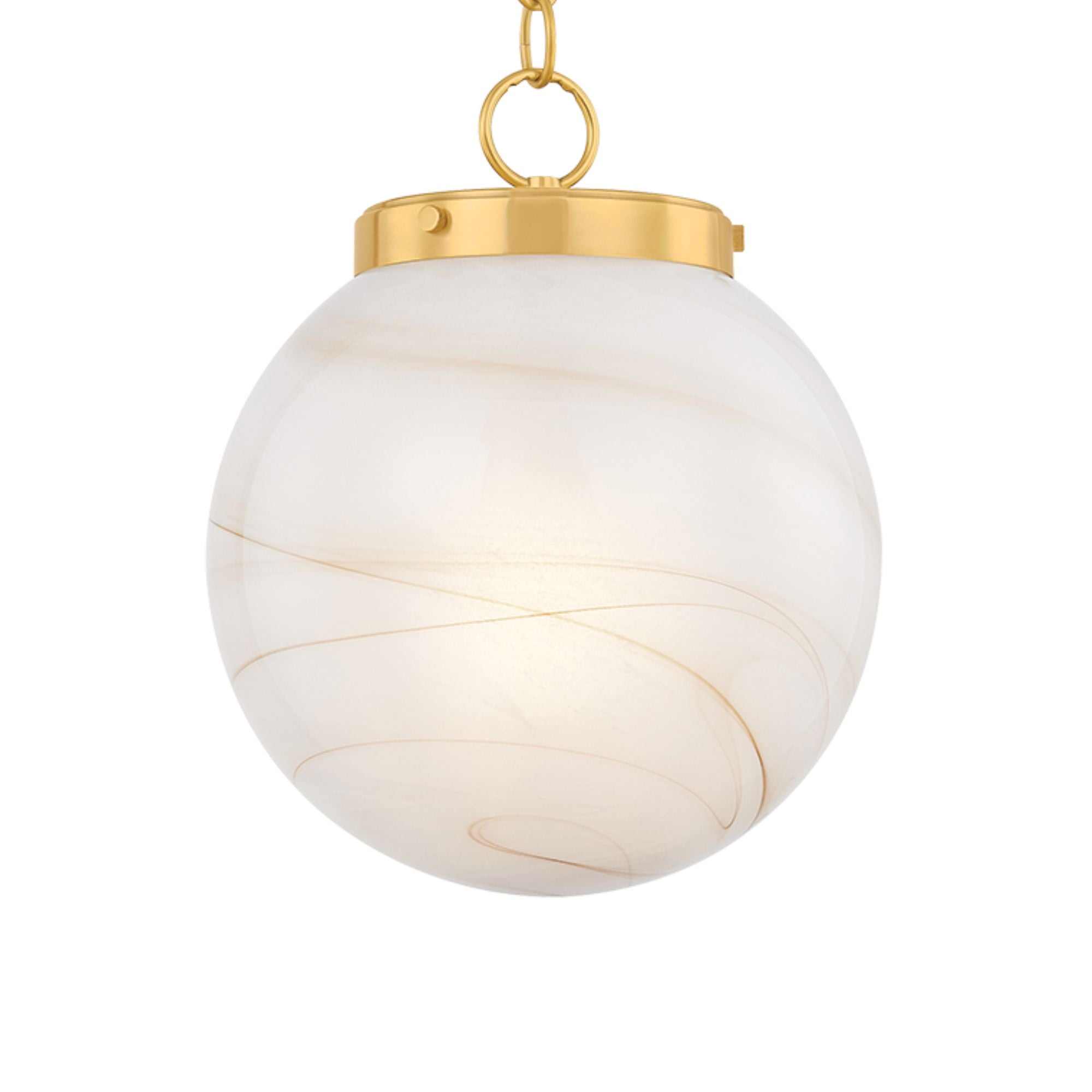 Ambra 15" Pendant, Aged Brass Finish