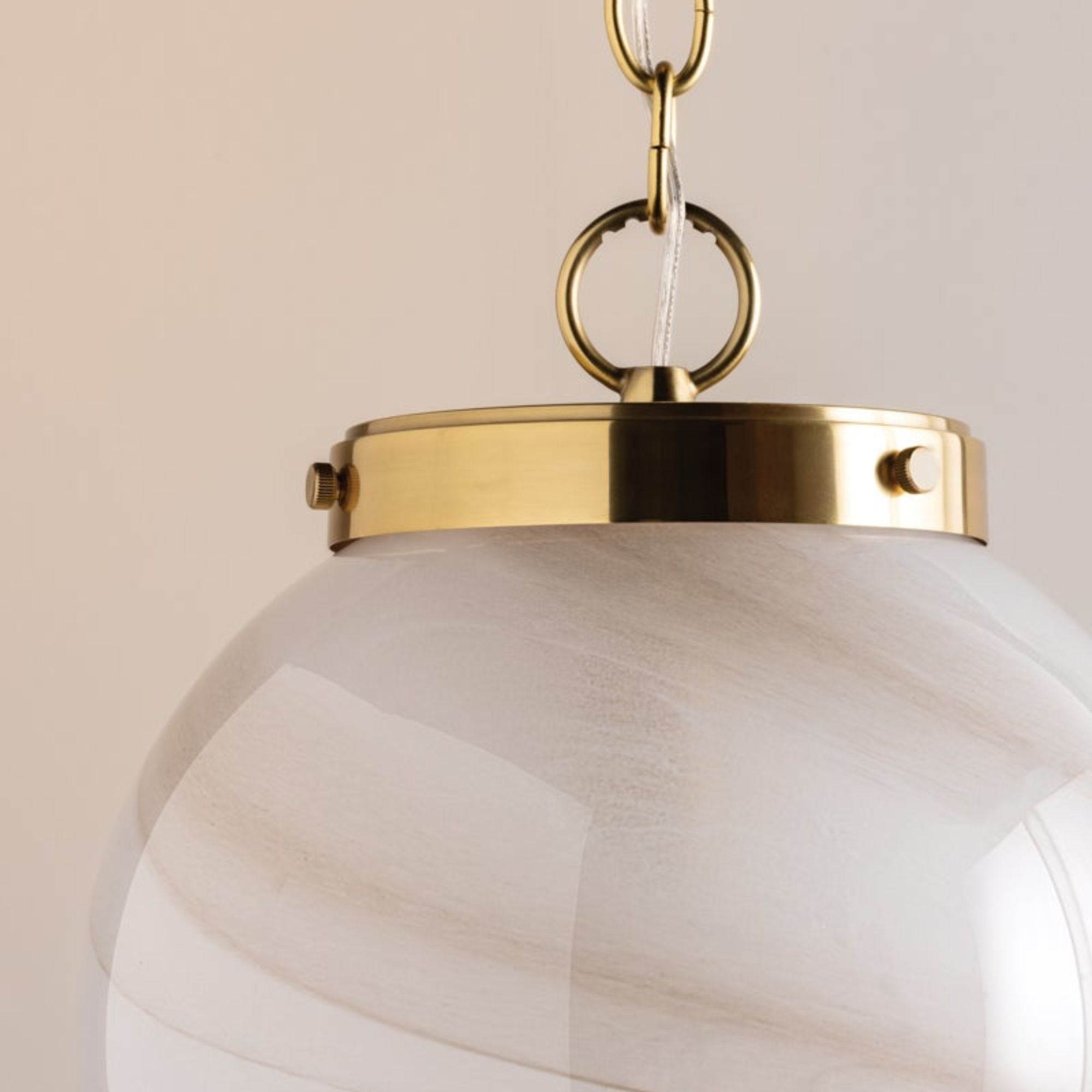 Ambra 15" Pendant, Aged Brass Finish