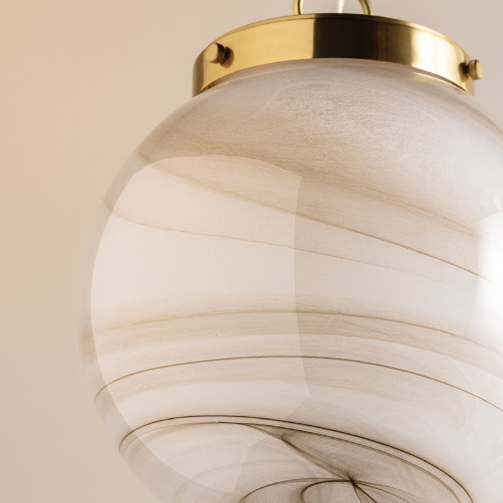 Ambra 15" Pendant, Aged Brass Finish