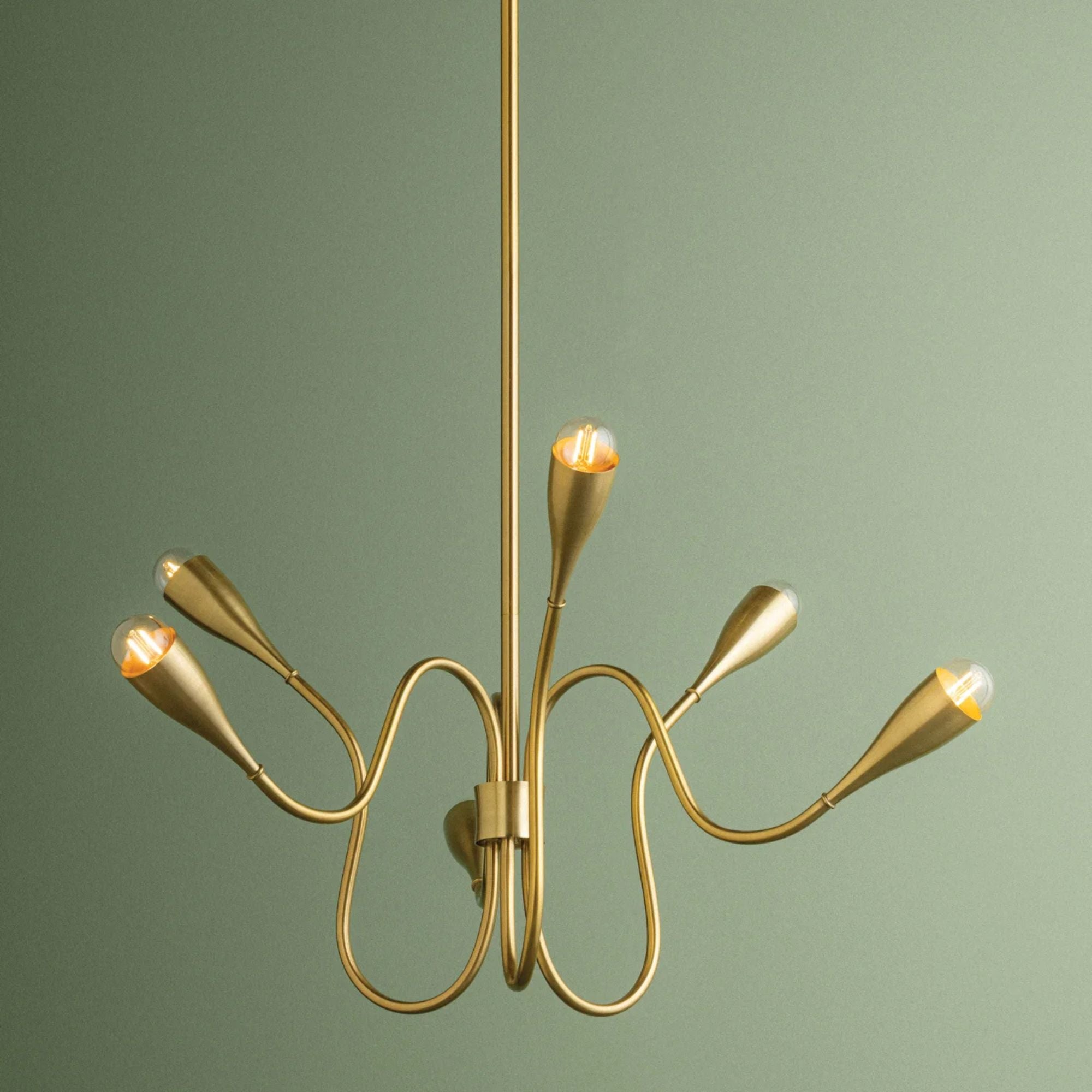 Mitzi Anaise Chandelier, Aged Brass