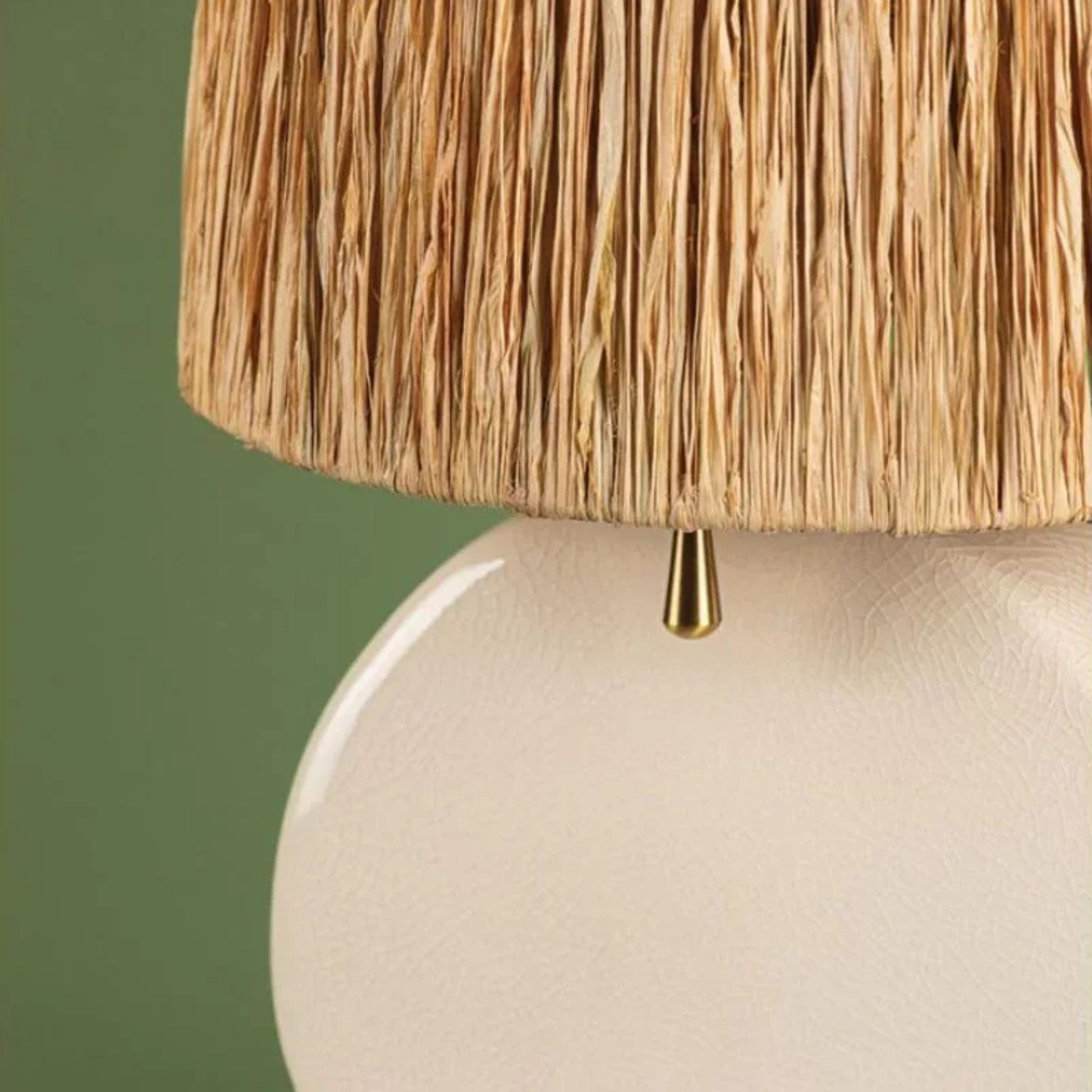 Mitzi - Aneesa 21" Table Lamp, Aged Brass/Glossy Crackle Glaze Finish | Bees Lighting