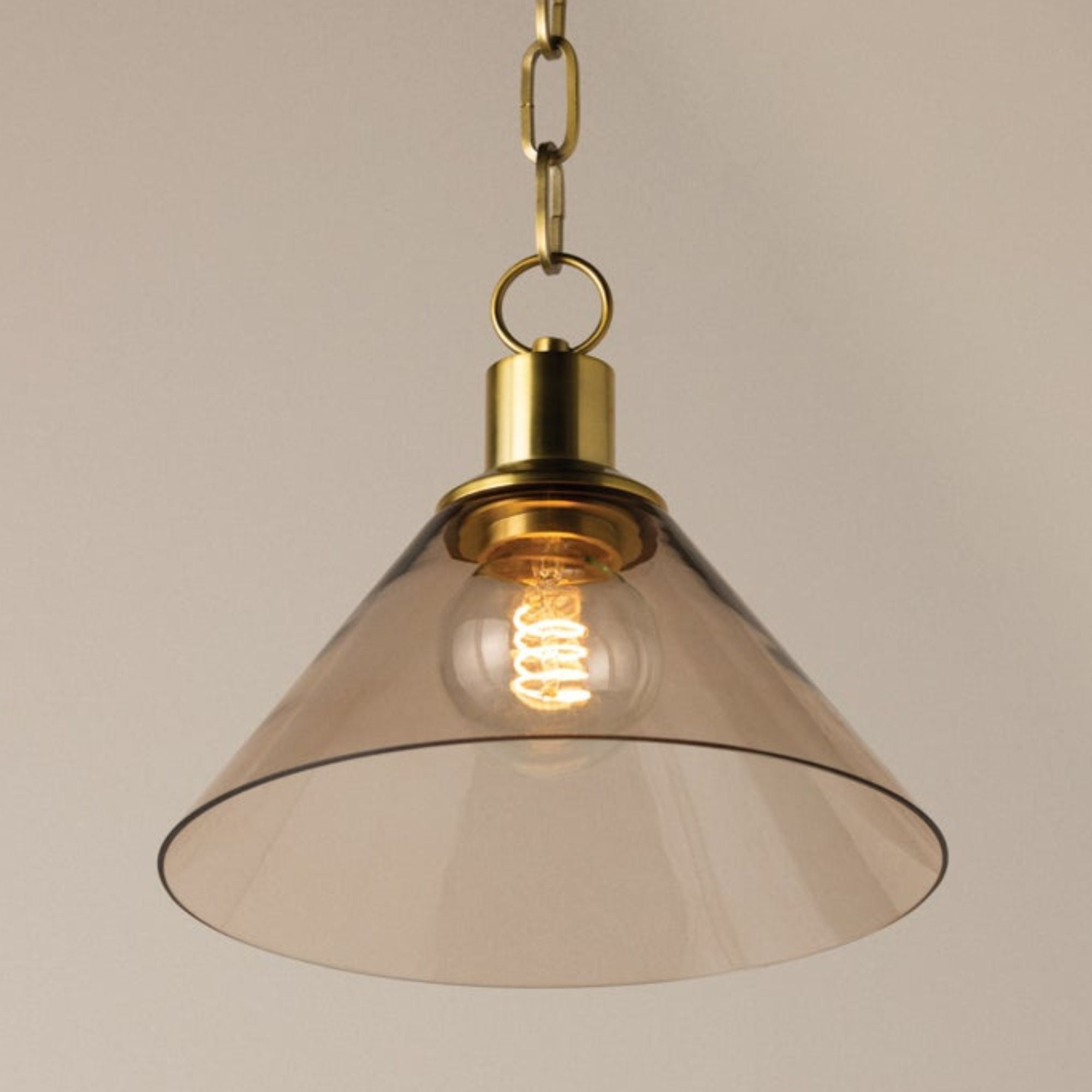 Anniebee 16" Pendant, Aged Brass Finish