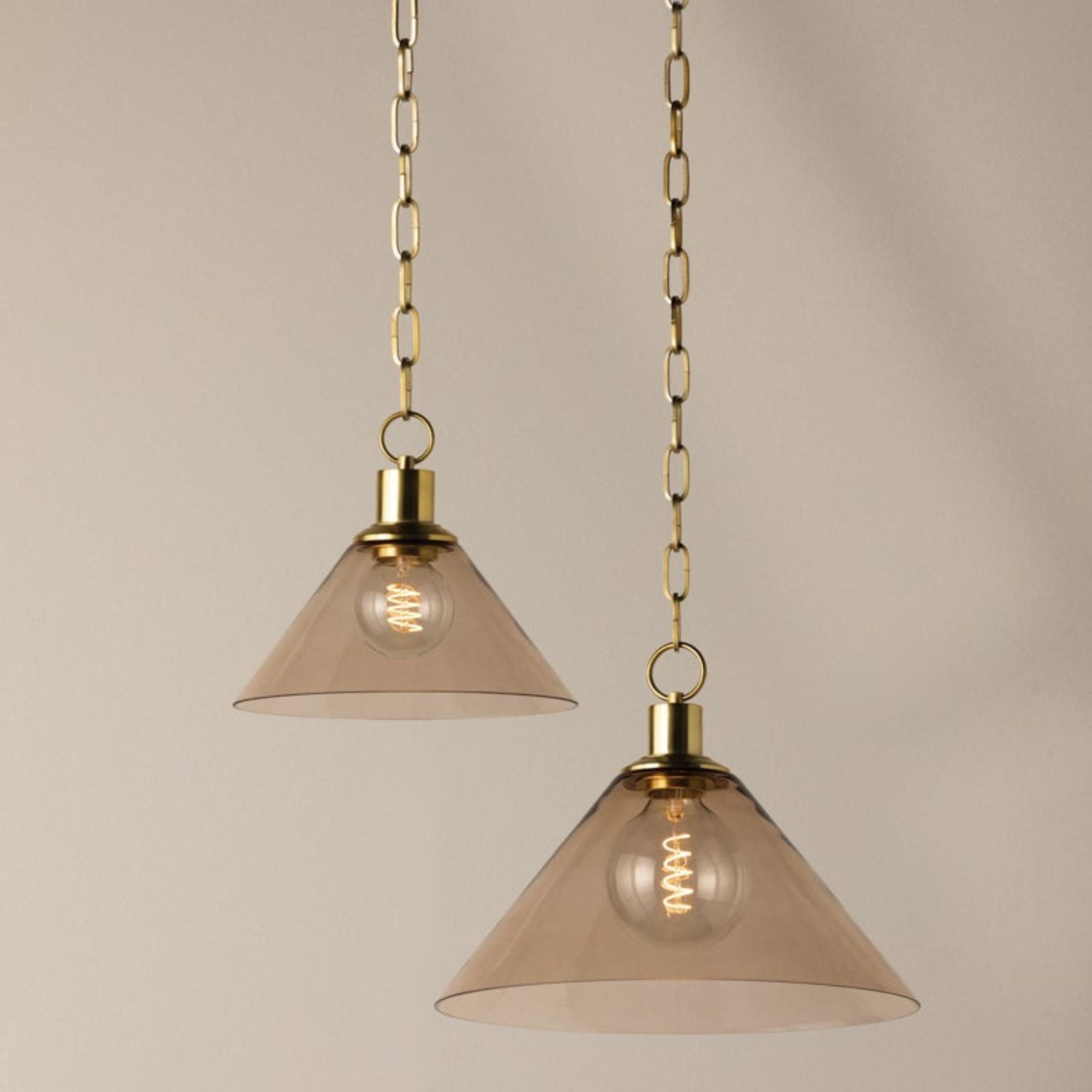 Anniebee 11" Pendant, Aged Brass Finish