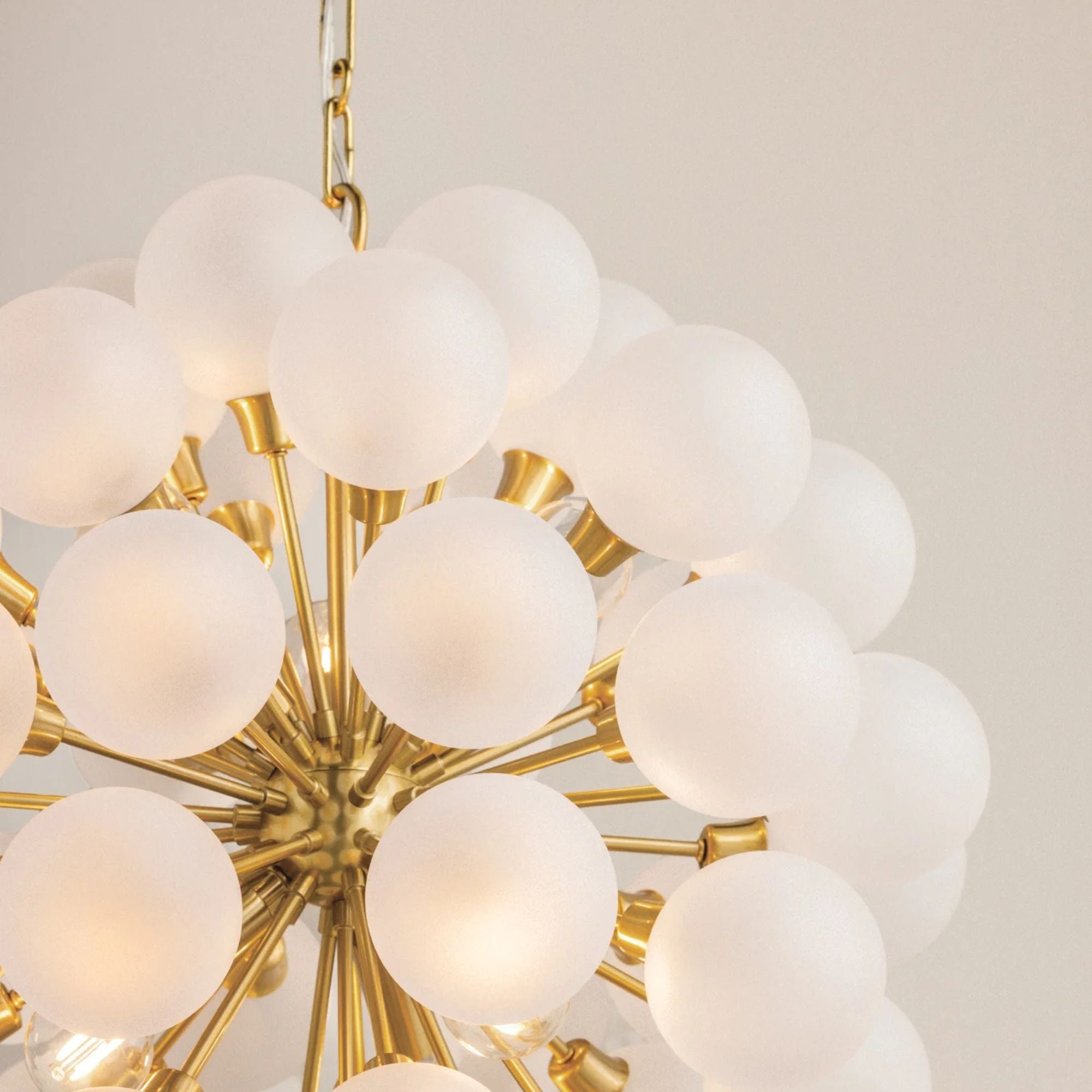 Mitzi Antoneta 21.25" 6-Light Chandelier, Aged Brass with Clear Etched Glass Globes