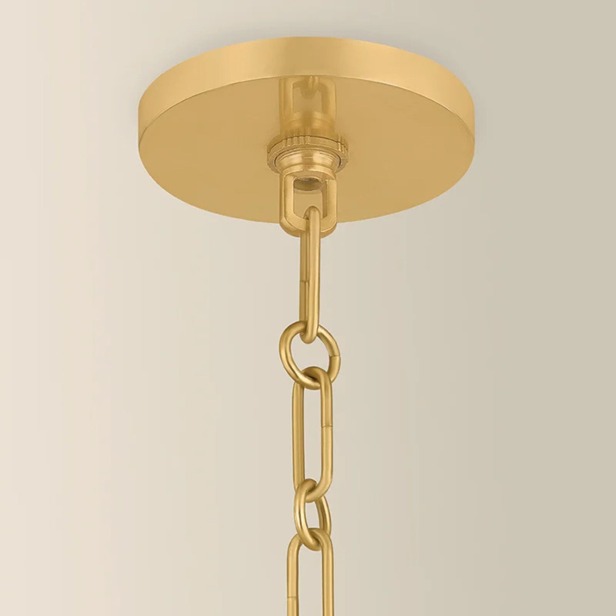 Mitzi Antoneta 21.25" 6-Light Chandelier, Aged Brass with Clear Etched Glass Globes