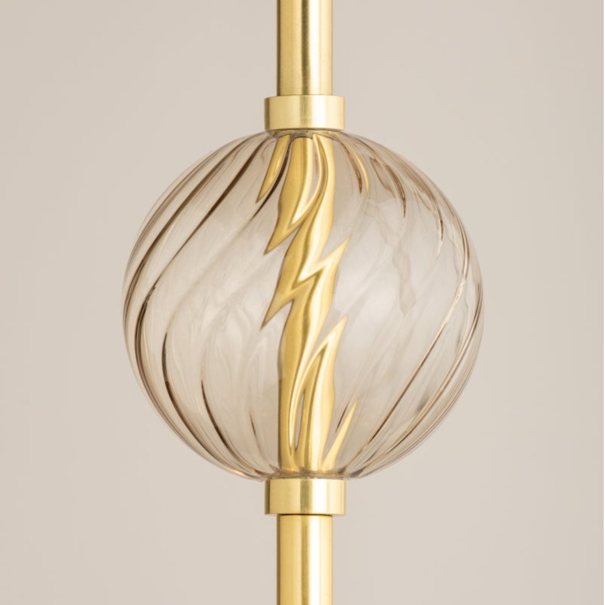 Arianne 14" 3-Light Hangining Lantern, Aged Brass Finish