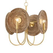 Ashby 22" 4-Light Chandelier, Aged Brass Finish