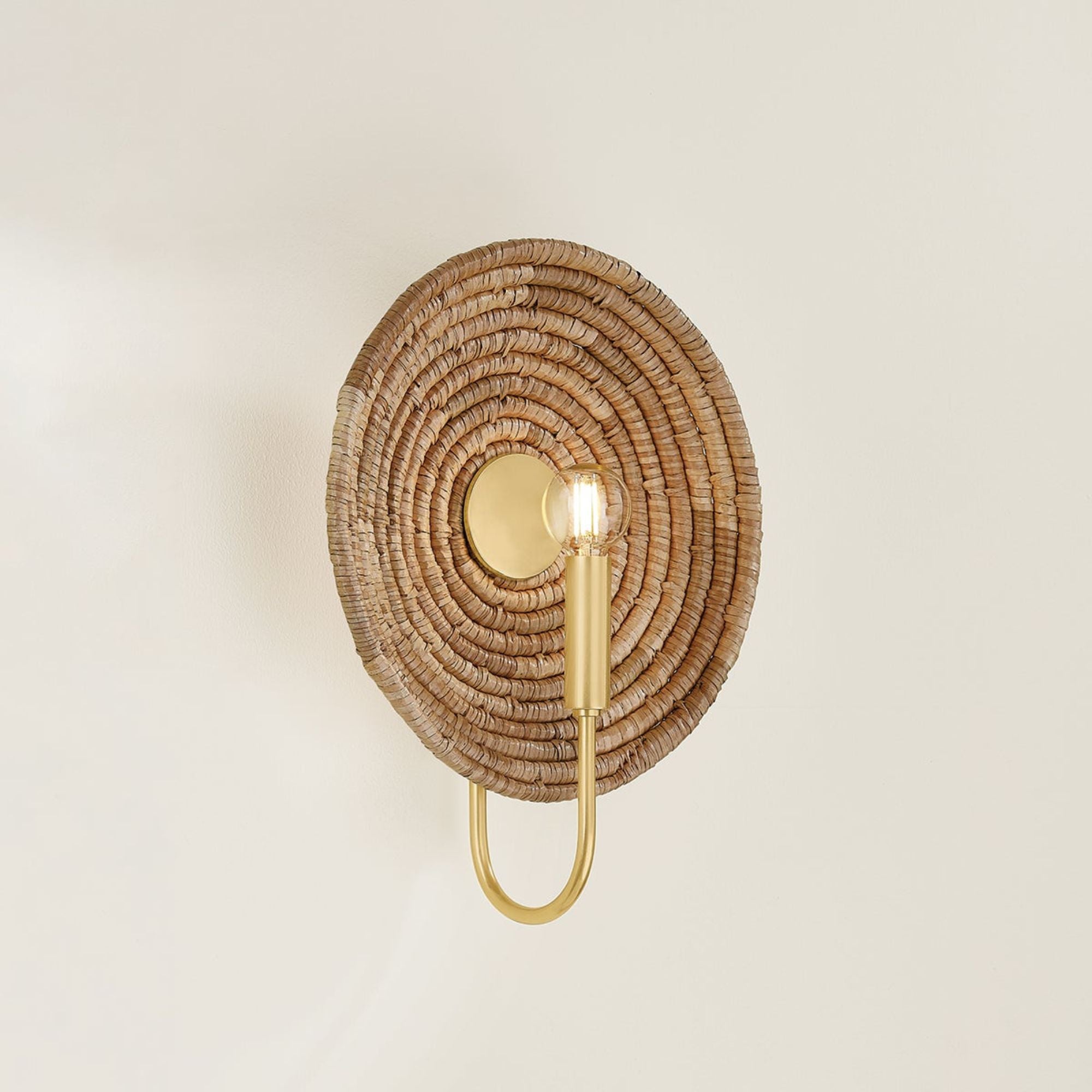 Ashby 15" Wall Sconce, Aged Brass Finish